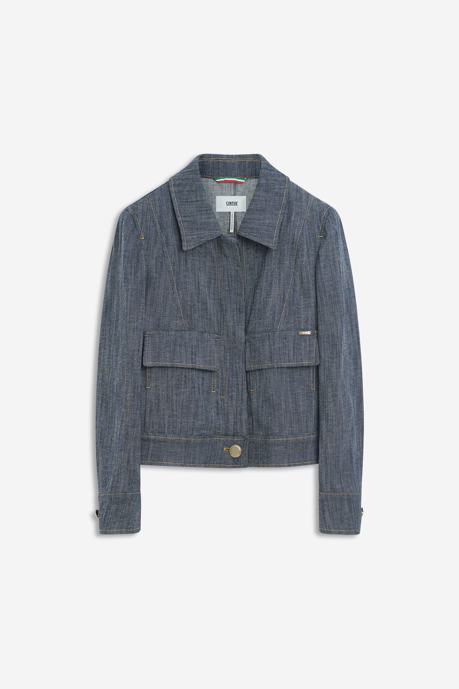 8fcf432d0220e29709cca3320186d6bd Cinque | Cinque Jeansjacke | 40 | dunkelblau