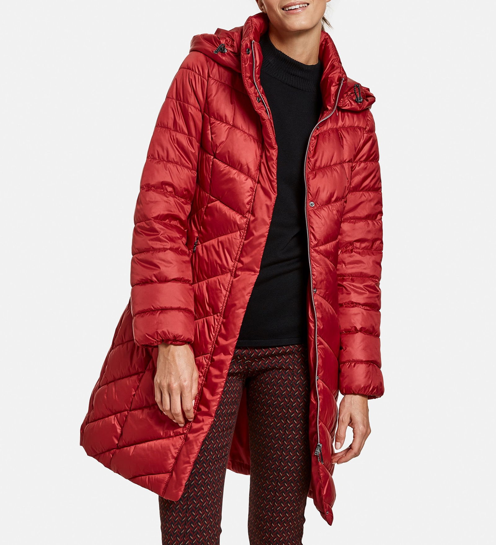 Mantel mit Zick-Zack Stepp