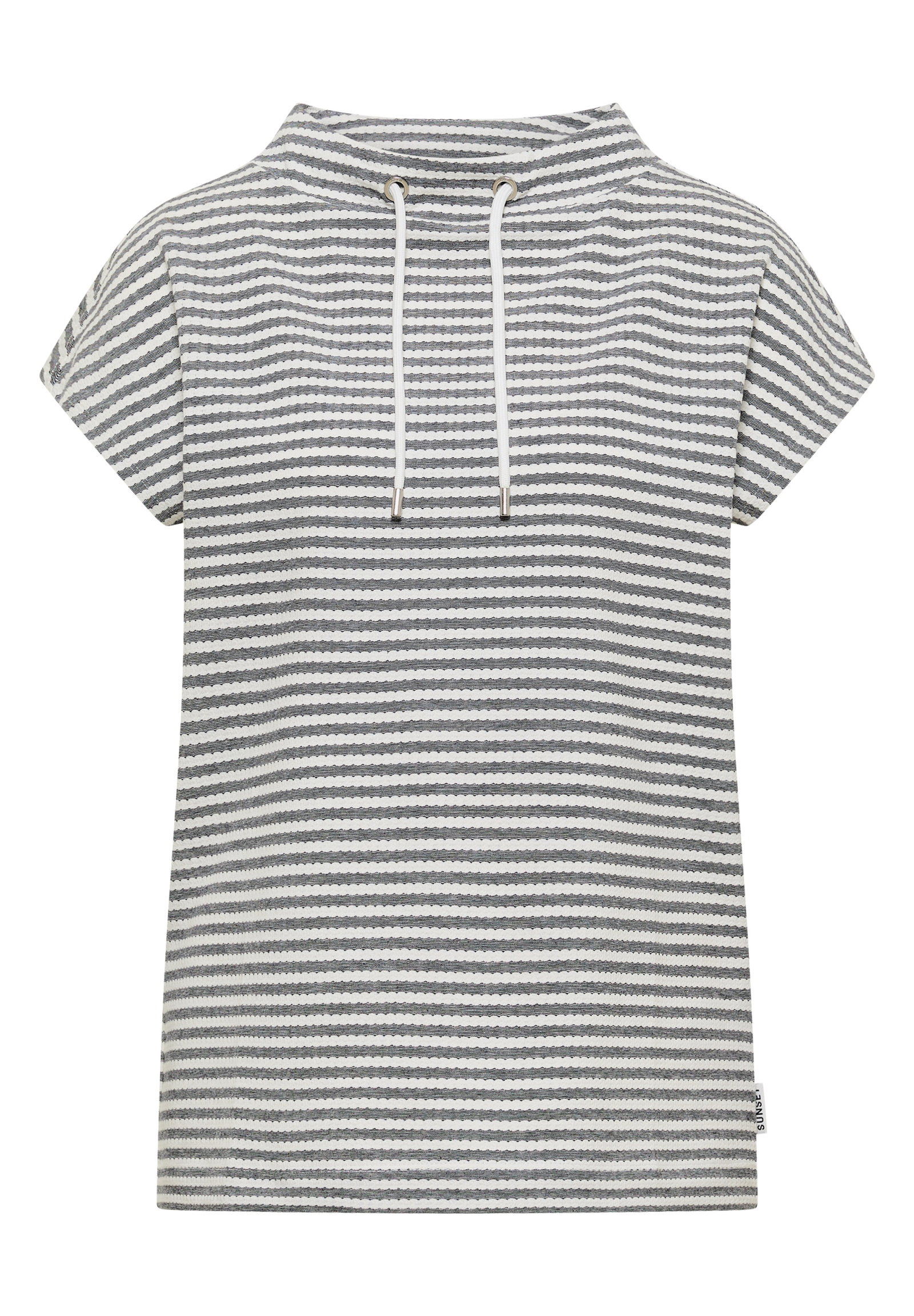 TOS Striped Structure Funnelne, urban dark blue #1