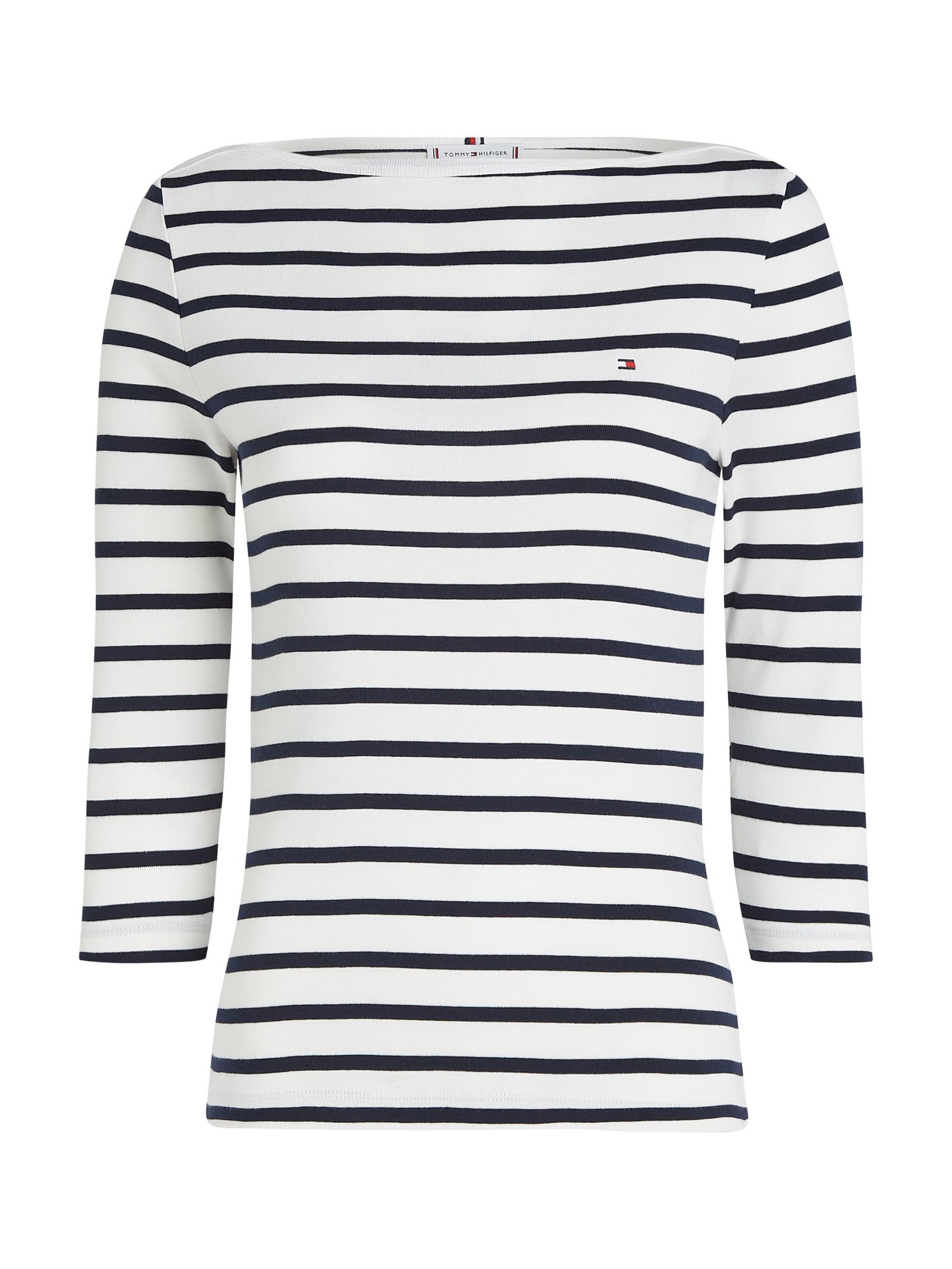Tommy Hilfiger |  Tommy Hilfiger Shirt  | XXXL | breton ecru/dark night navy stp