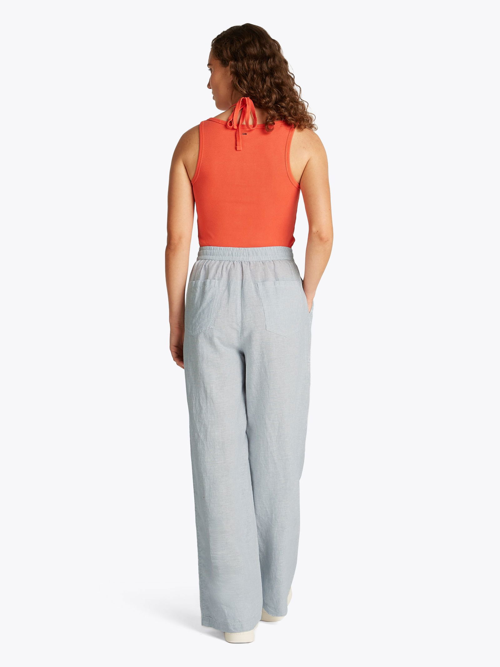 Tommy Jeans |  Tommy Jeans Schmale Hose  | L | breton stp/ desert sky/ ecru