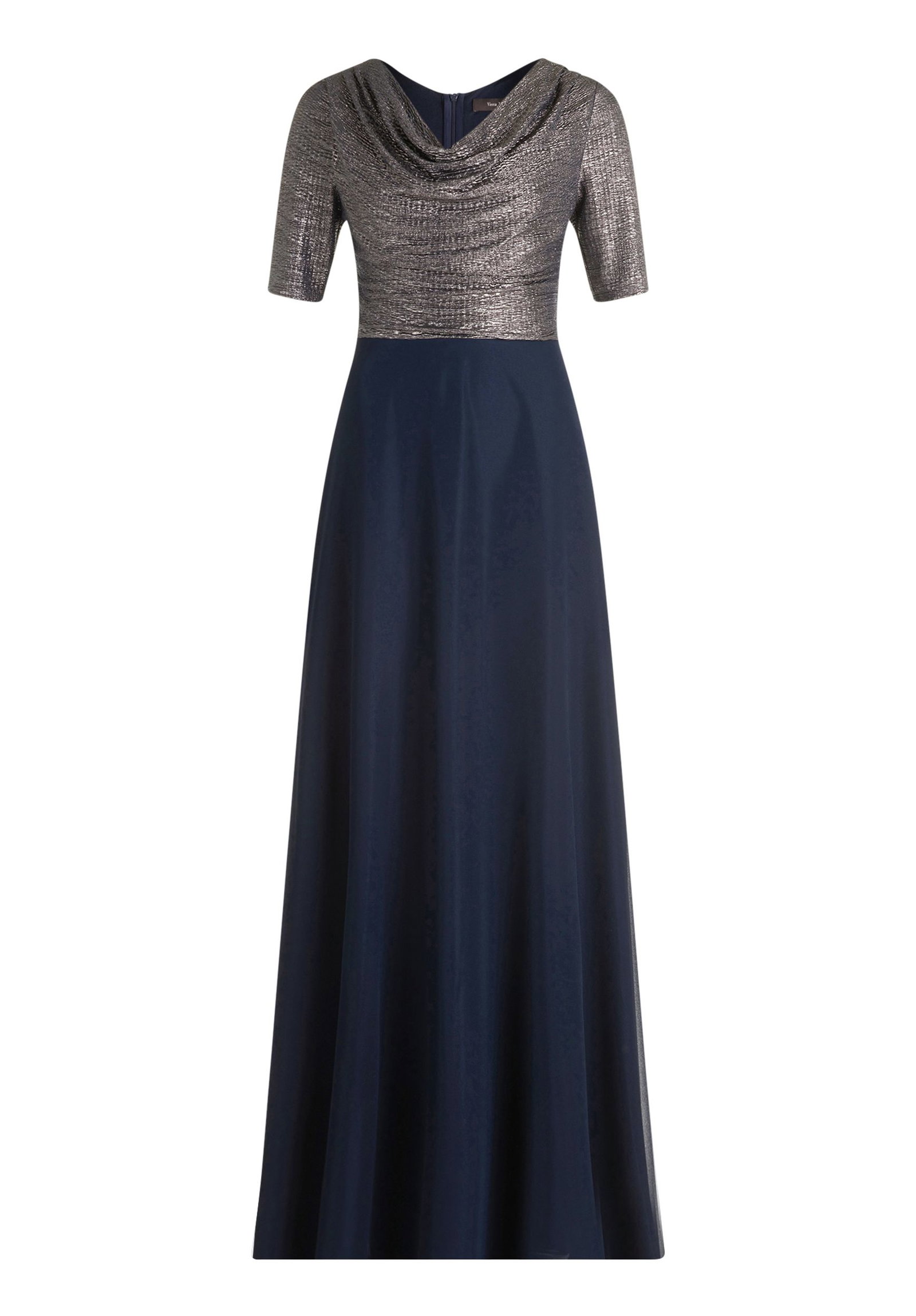6b01a7469efe37c4d30d0f37c13ed728 Vera Mont | Vera Mont Langes Kleid | 40 | patch dark blue/dark blue