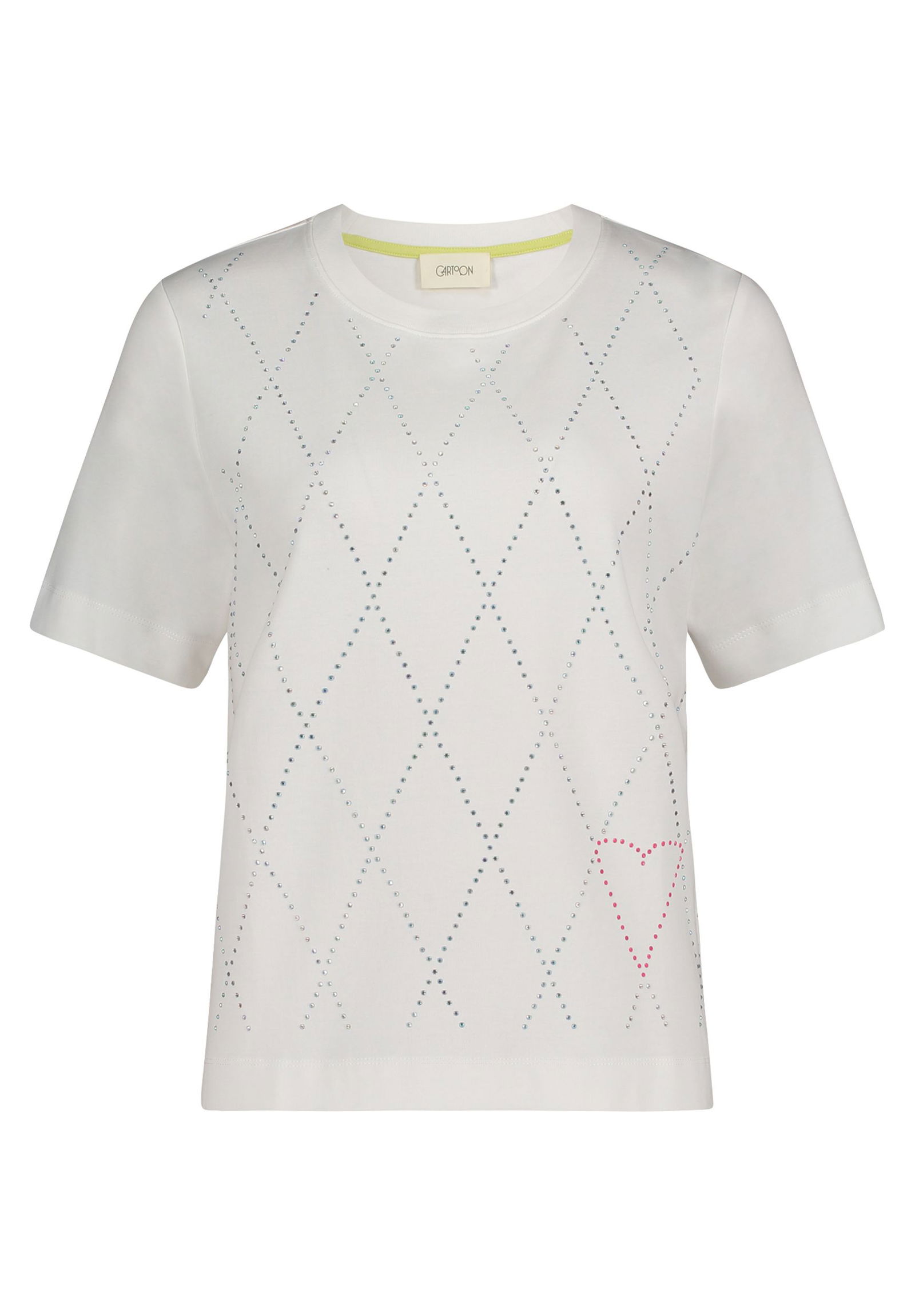 |  Kurzarm-Shirt | 38 | patch cream/pink