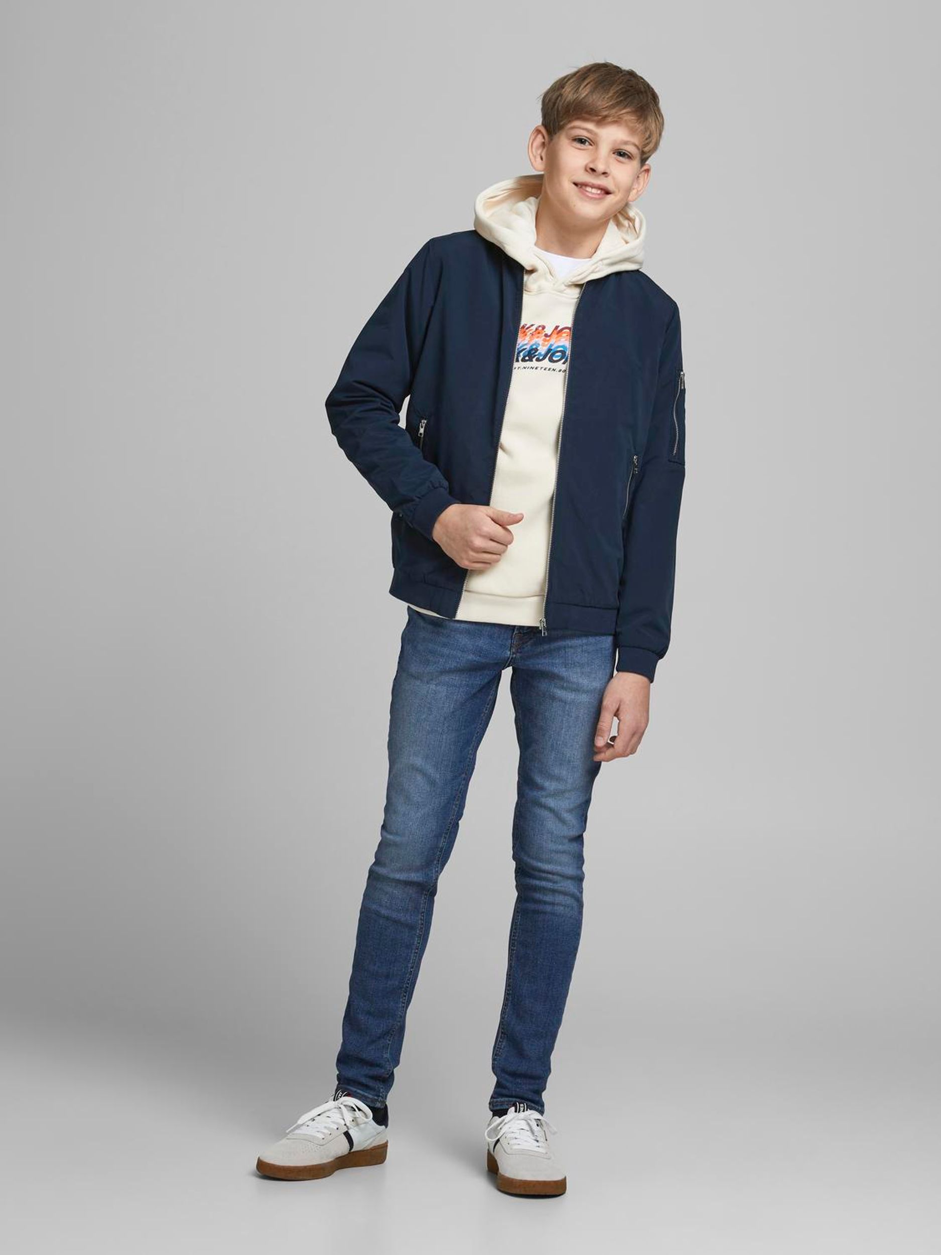 Jack&Jones |  JJERUSH BOMBER NOOS JNR | 128 | dunkelblau