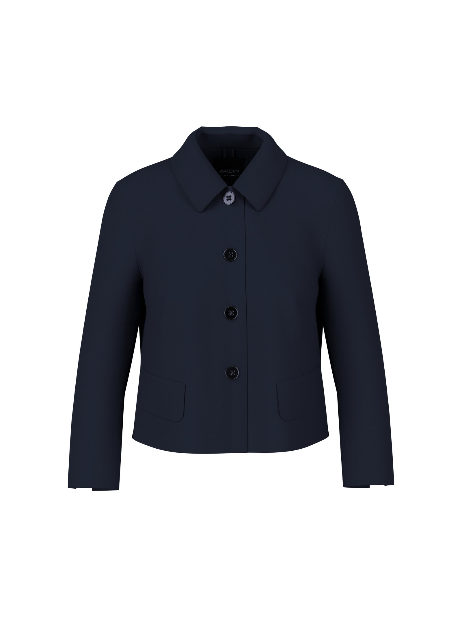 Kurze Jacke mit Kentkragen #1
