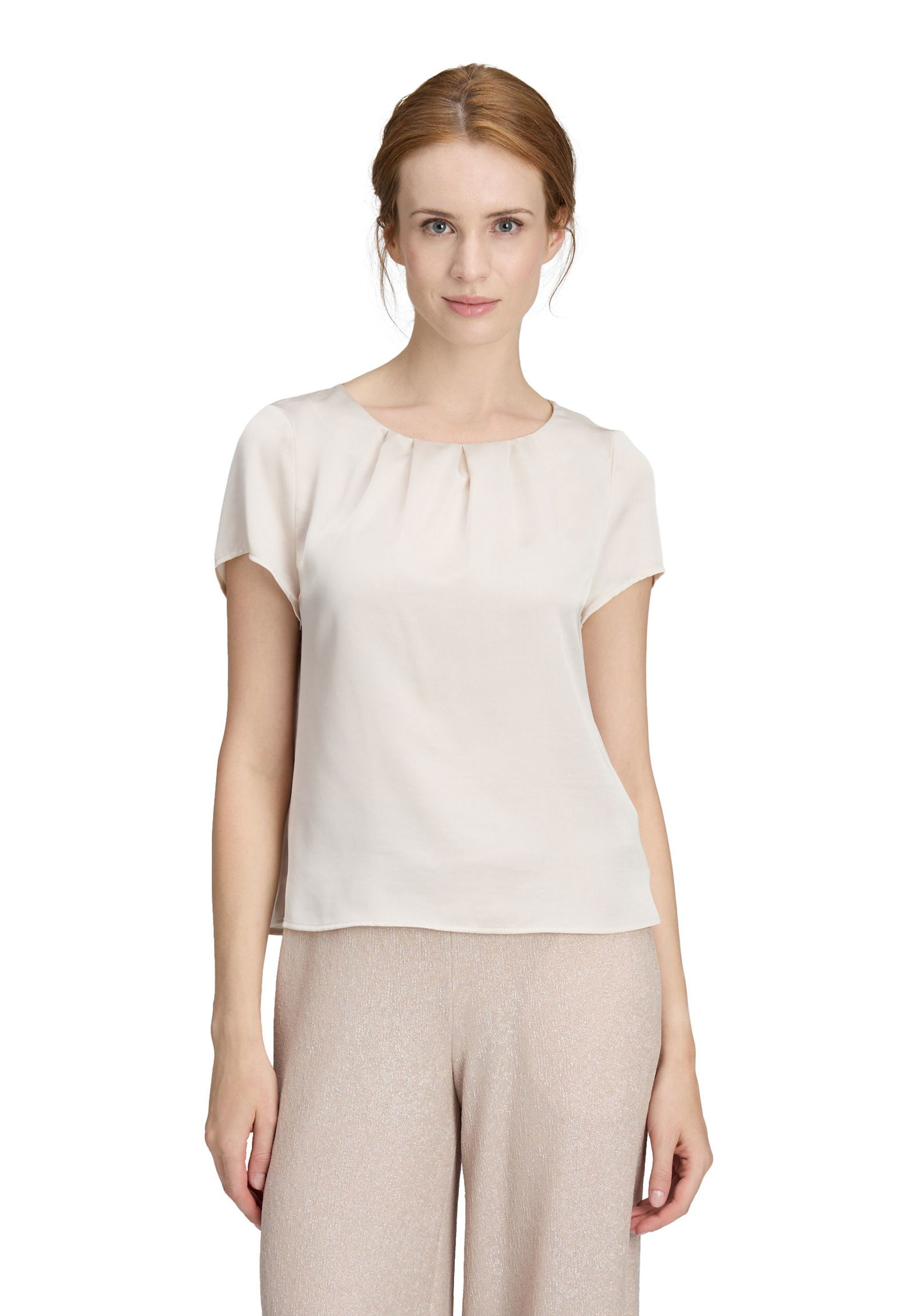 Vera Mont | Satin-Bluse | 54 | bright pearl
