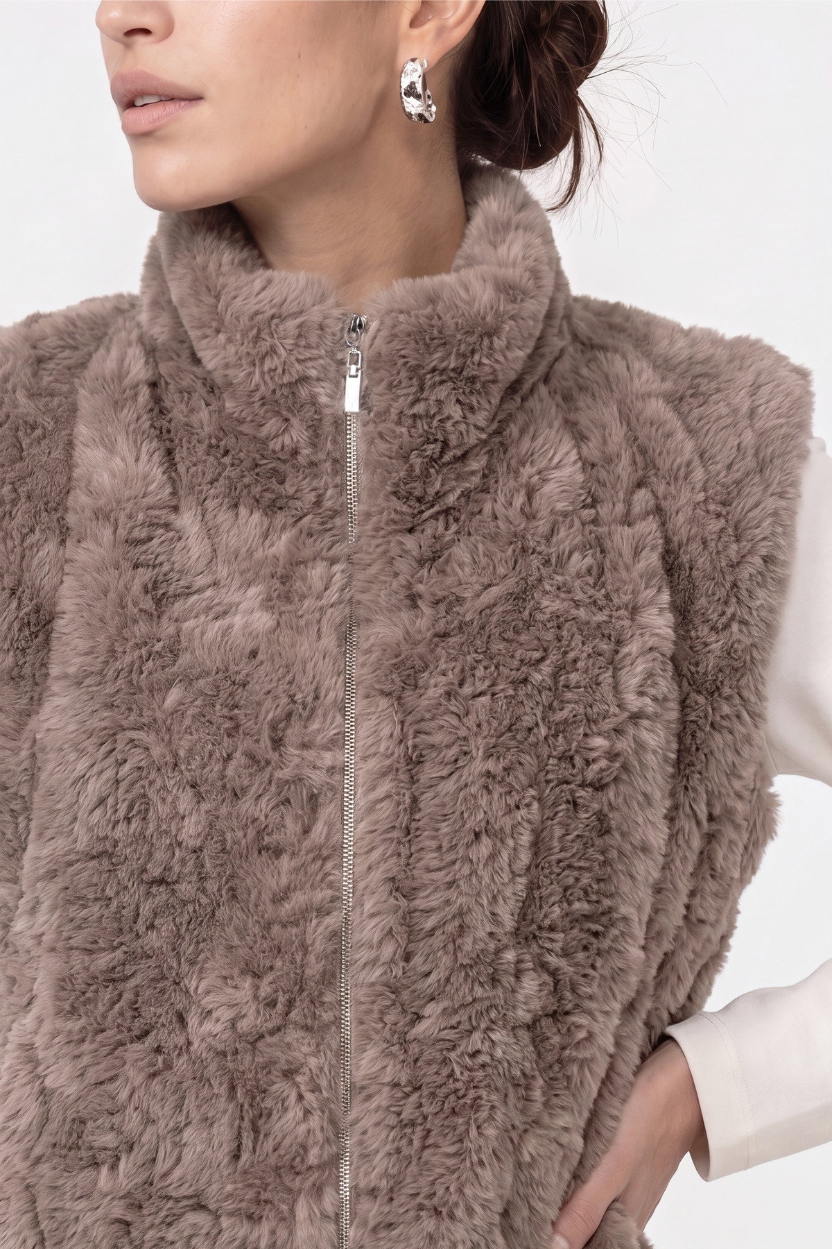 Weste, taupe #5
