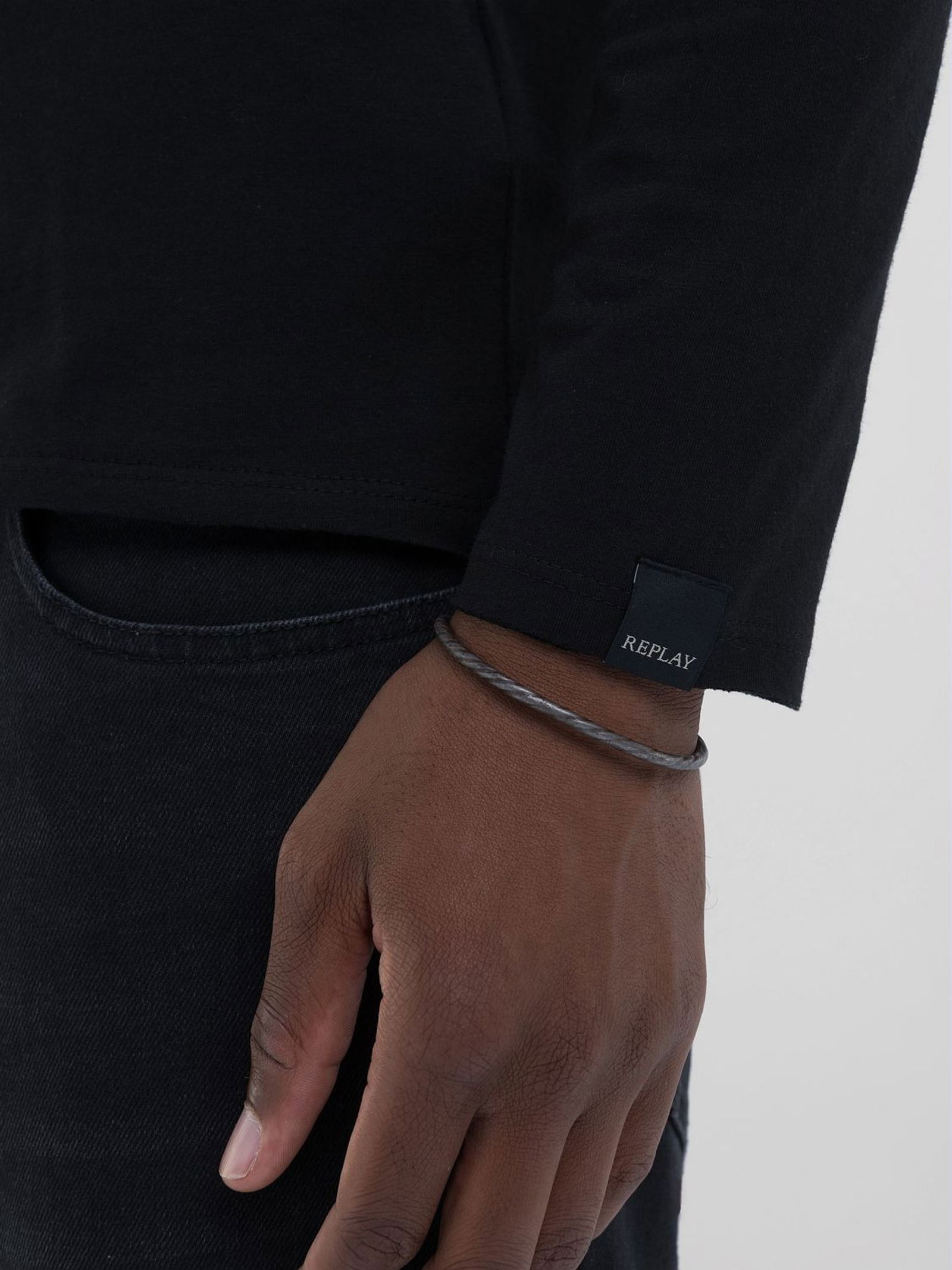 Replay | Replay Longsleeve | M | black