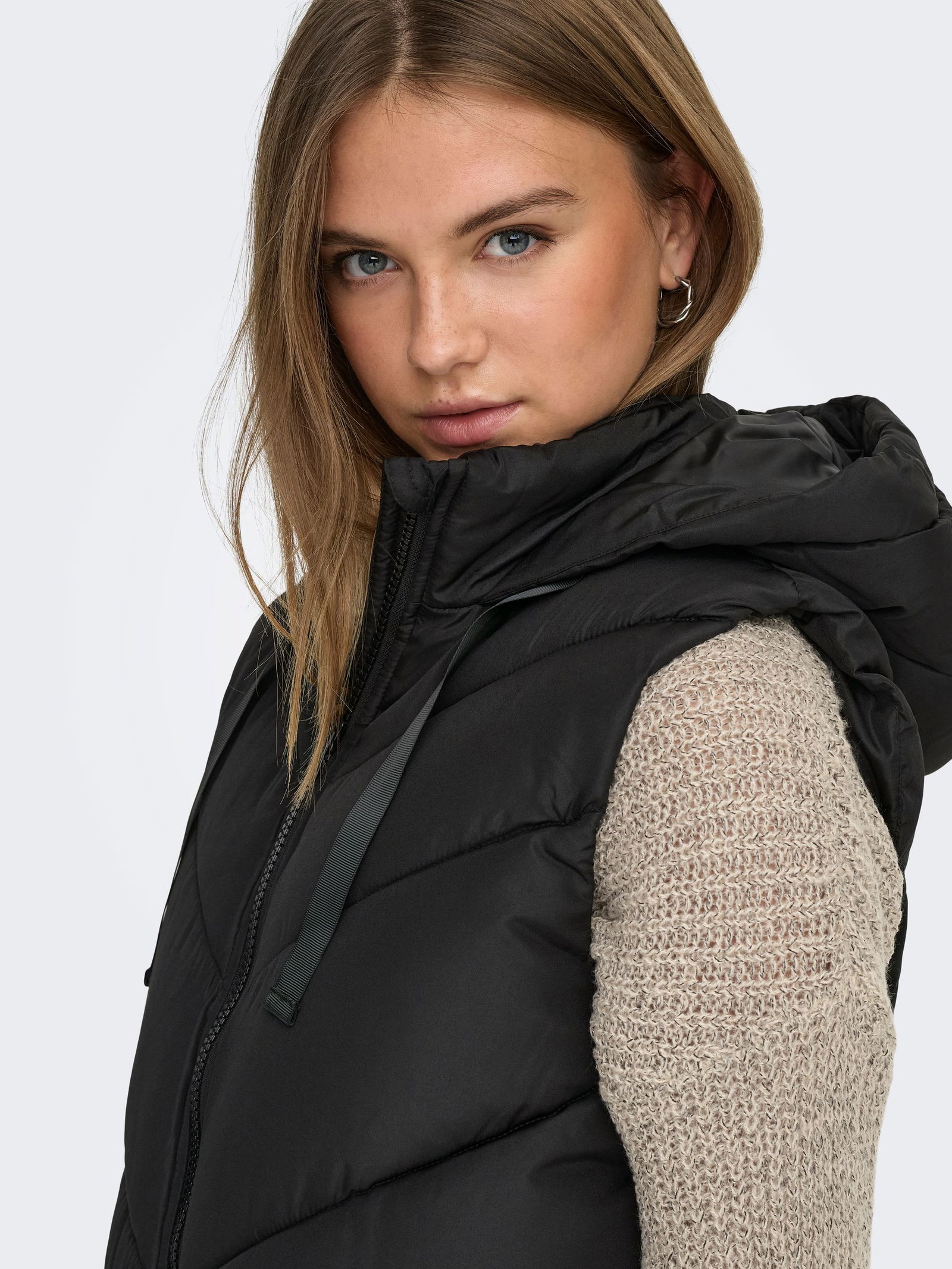 JDY |  JDY Padded Hood Weste | M | vetiver