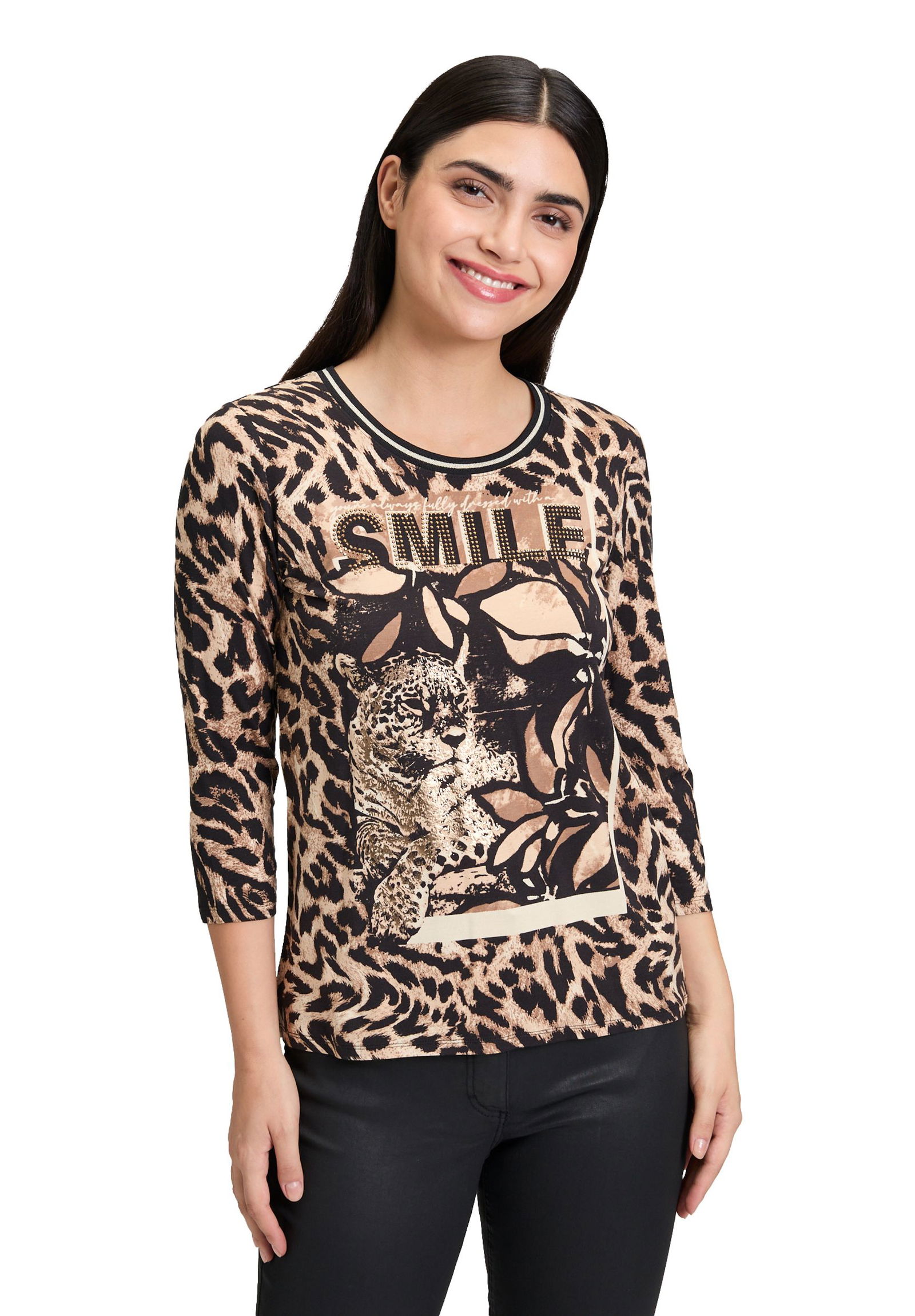 Betty Barclay |  Betty Barclay Shirt  | 42 | schwarz/beige