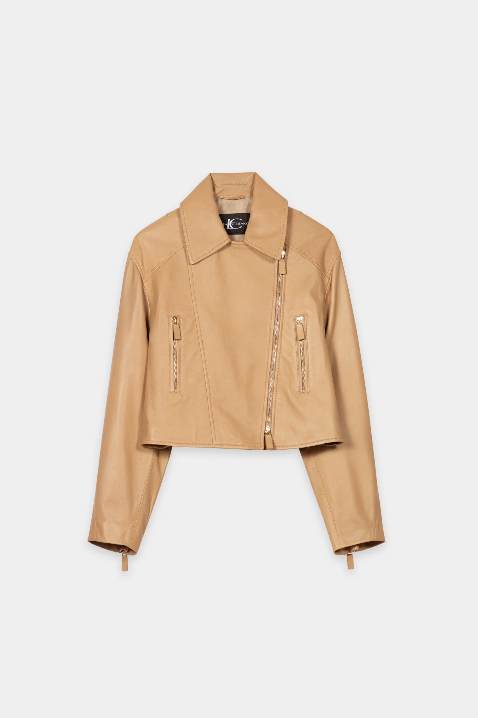 Luisa Cerano Jacke aus Lammnappa golden caramel #1