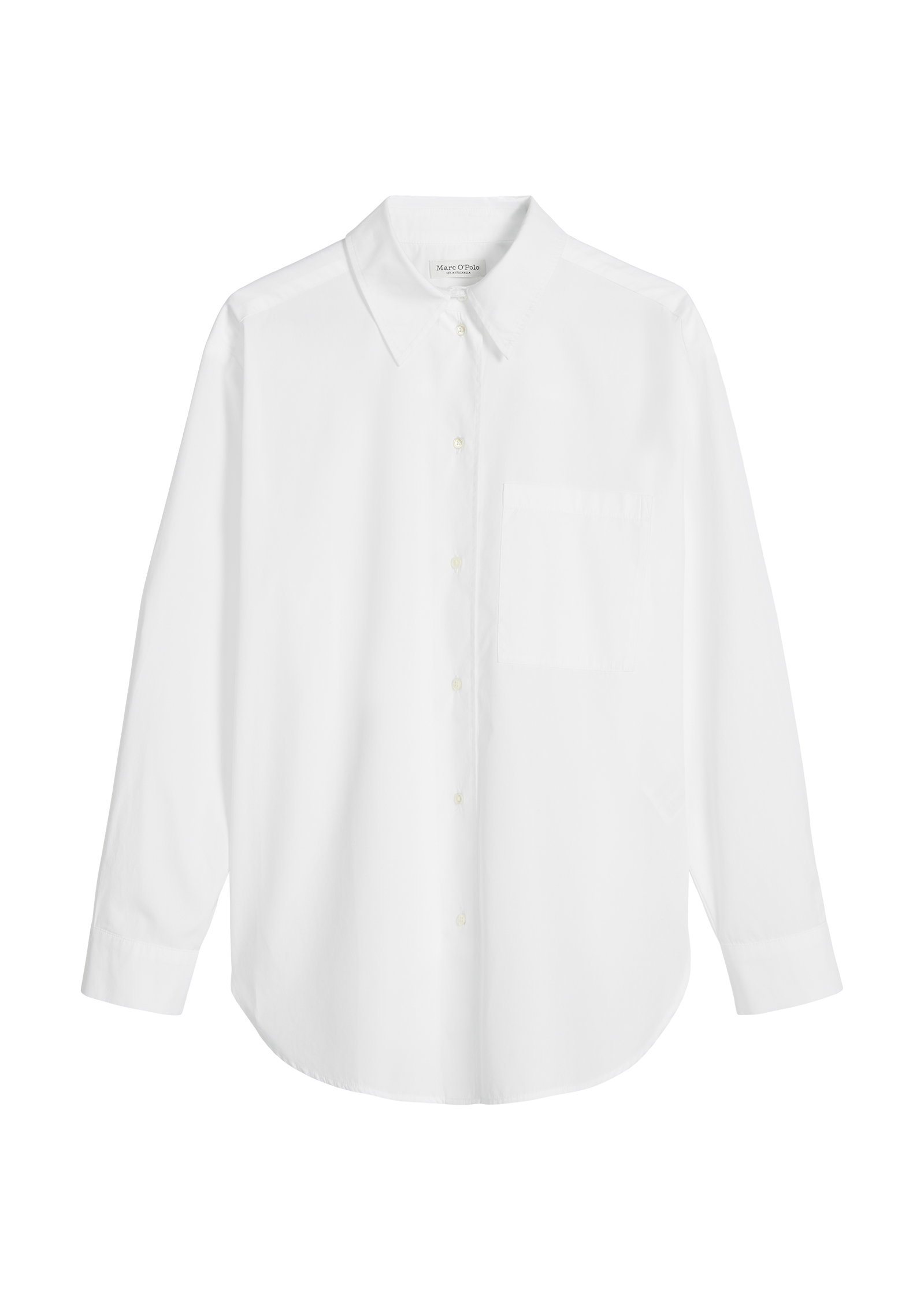 Marc O’Polo Boyfriend-Bluse aus Baumwoll-Popeline #1
