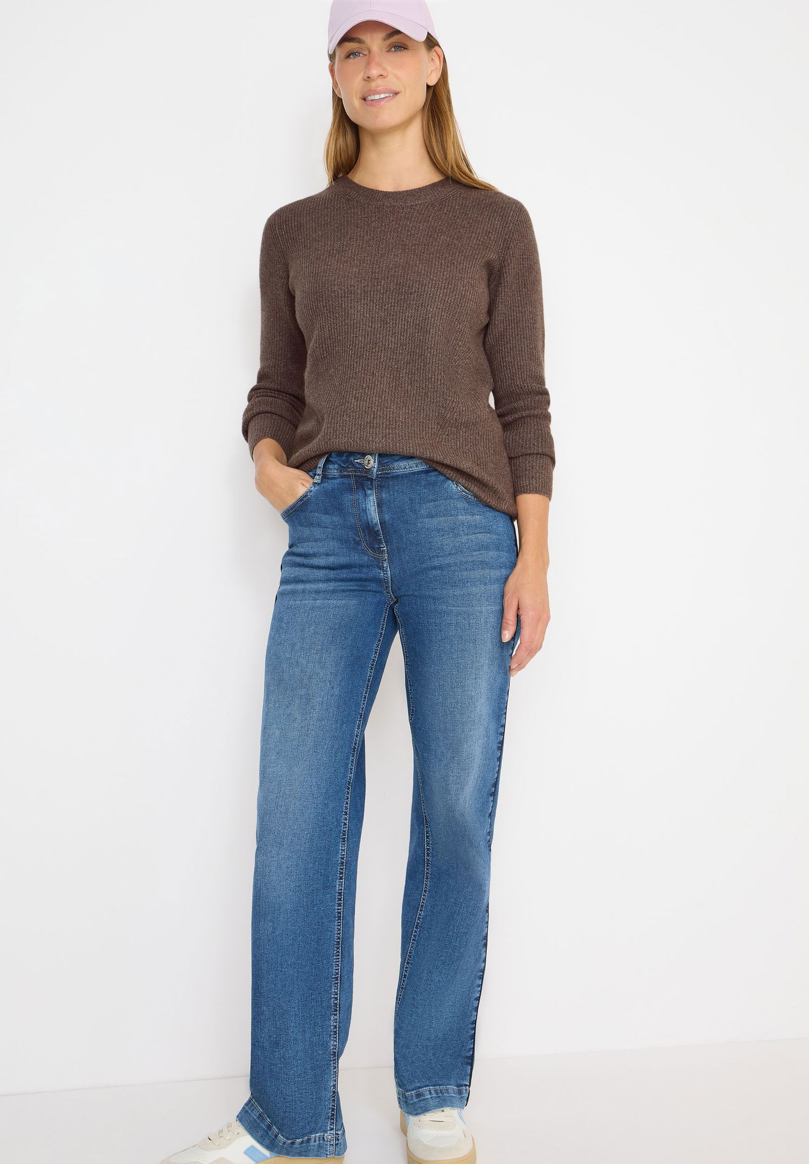  | NOS_Cosy rib-mix sweater, mushroom taupe melange | XL