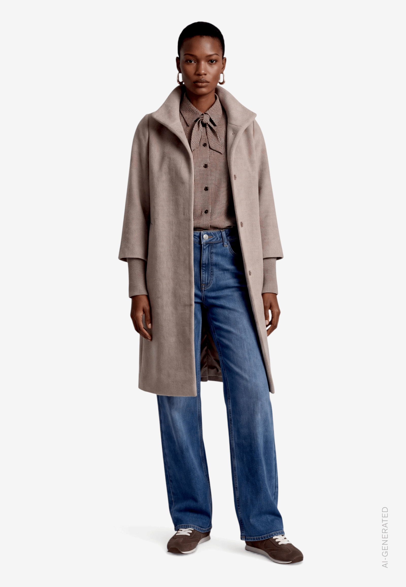 Mantel Casual, Taupe Melange #4