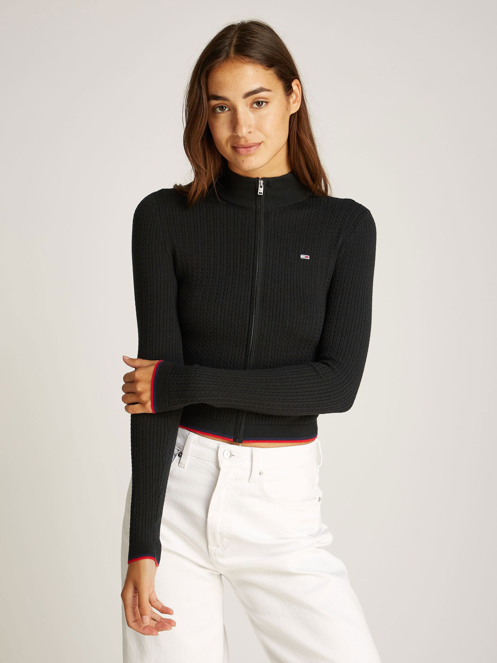 Tommy Jeans |  Tommy Jeans Sweatjacke  | L | black