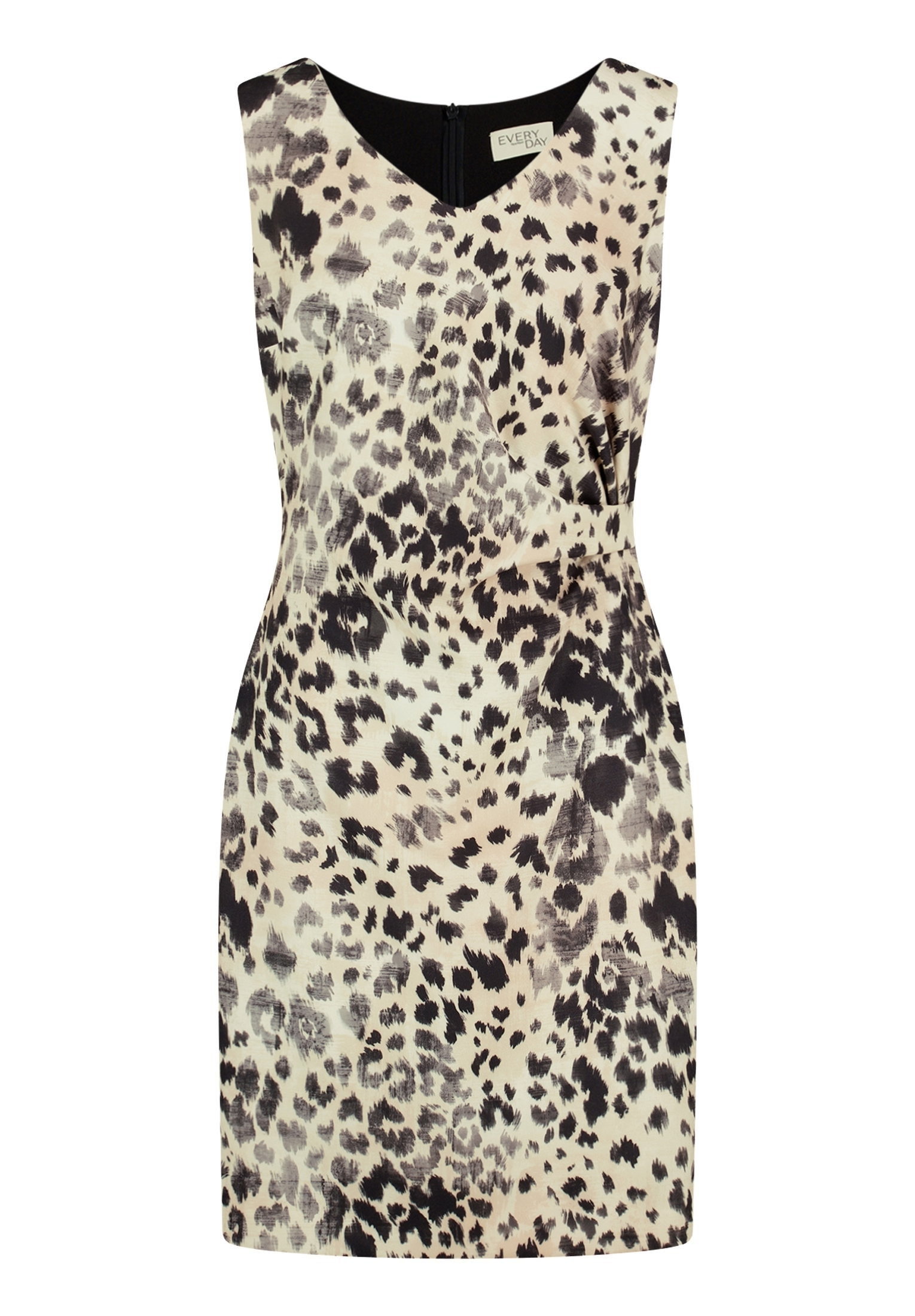Kleid Kurz ohne Arm, Cream/Black #1