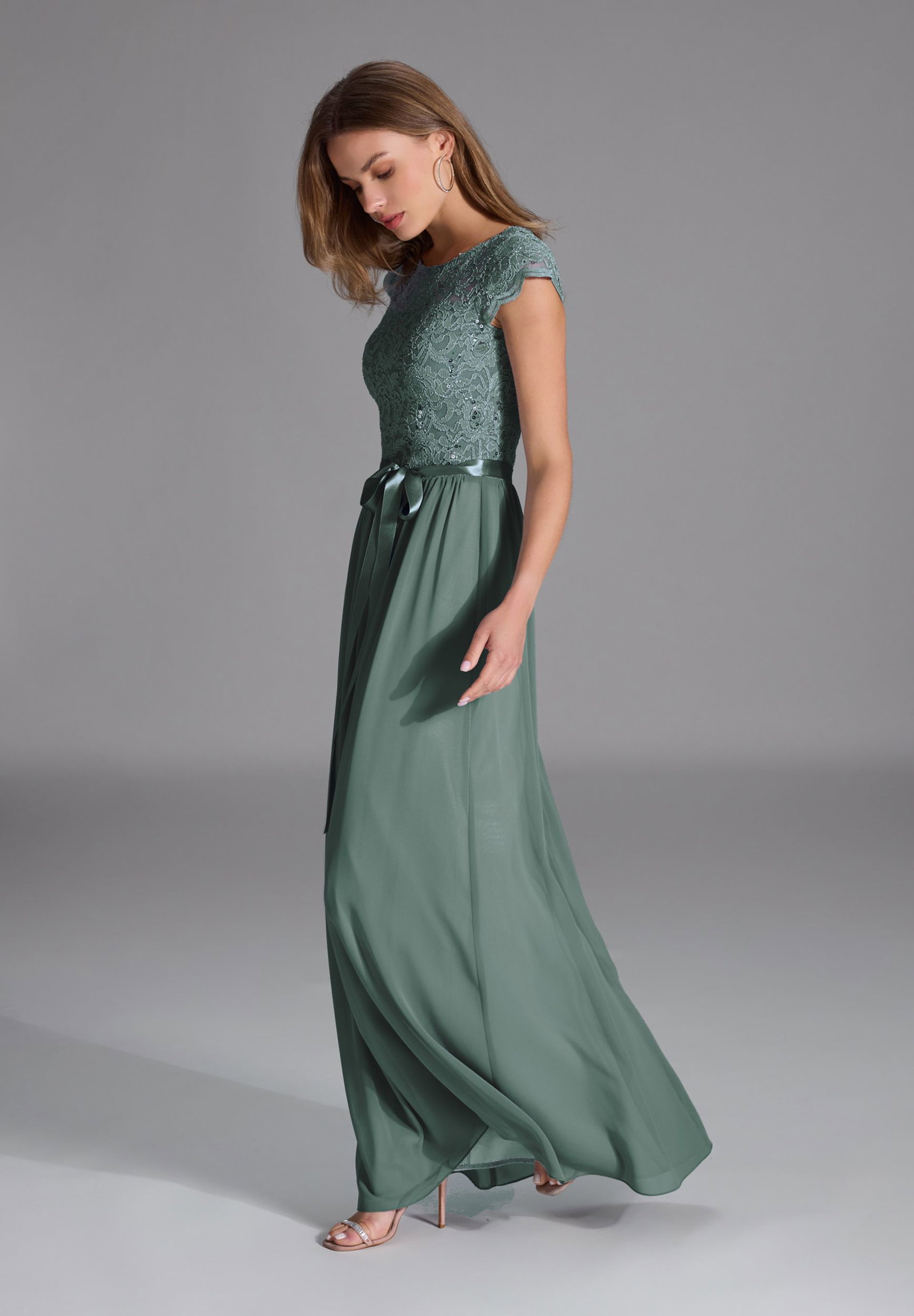 0263c4372ca7705535fbdc7c748b3f19 SWING | SWING Langes Kleid | 30 | deep slate