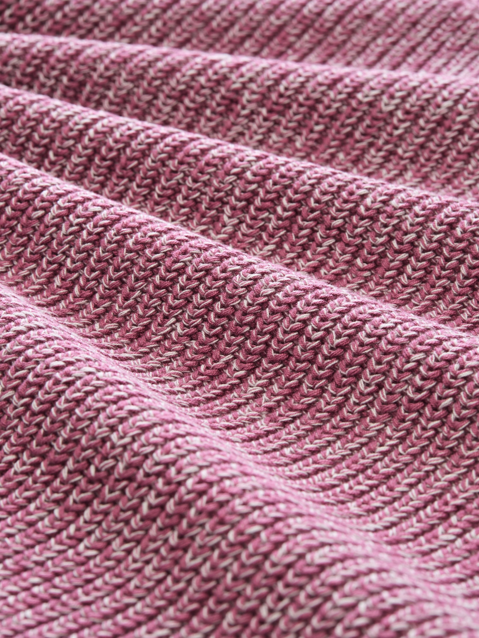knit mouline crew-neck, dusty berry mouline #2