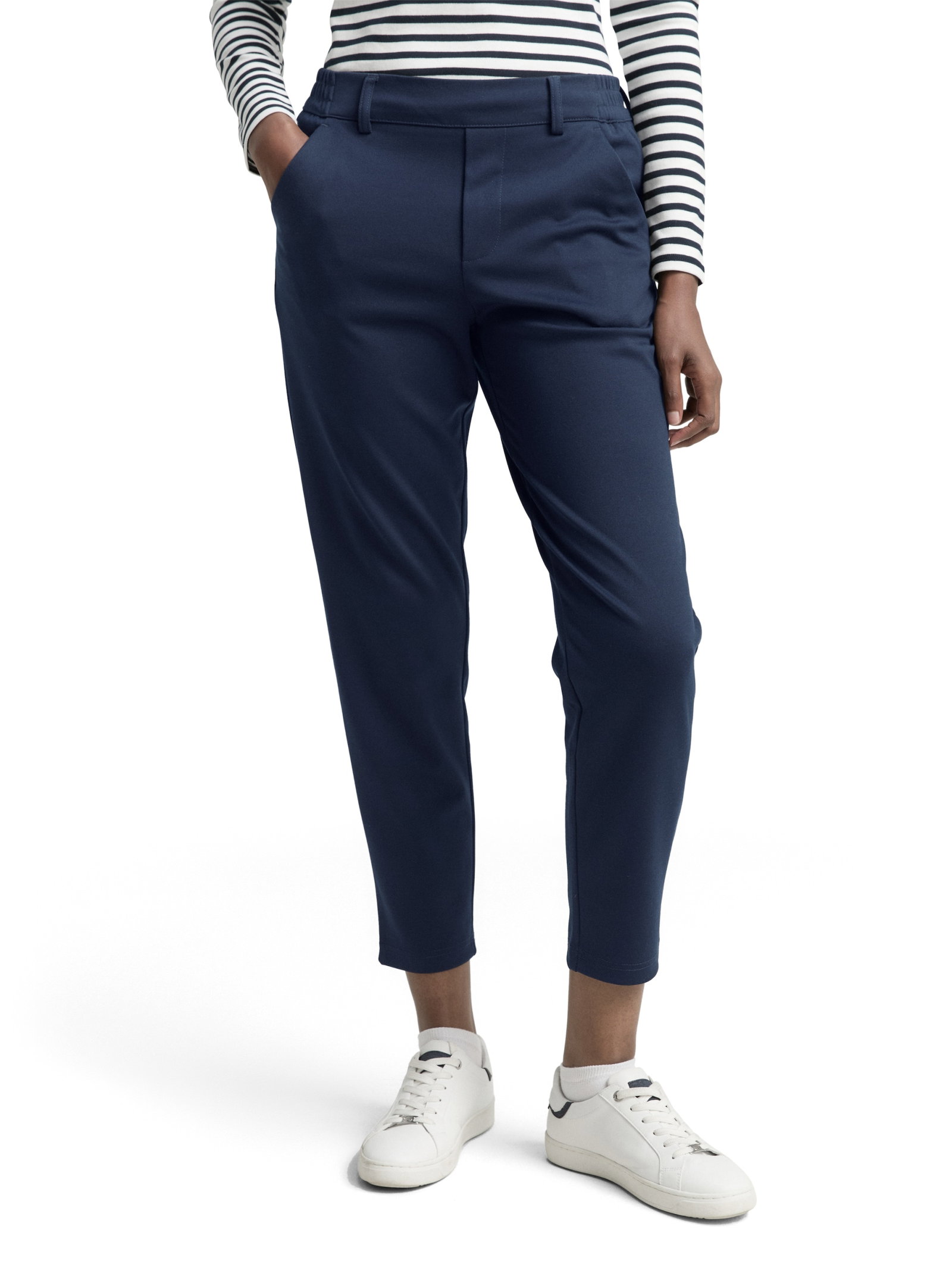 Constructed knitted pants, sky captain blue #2
