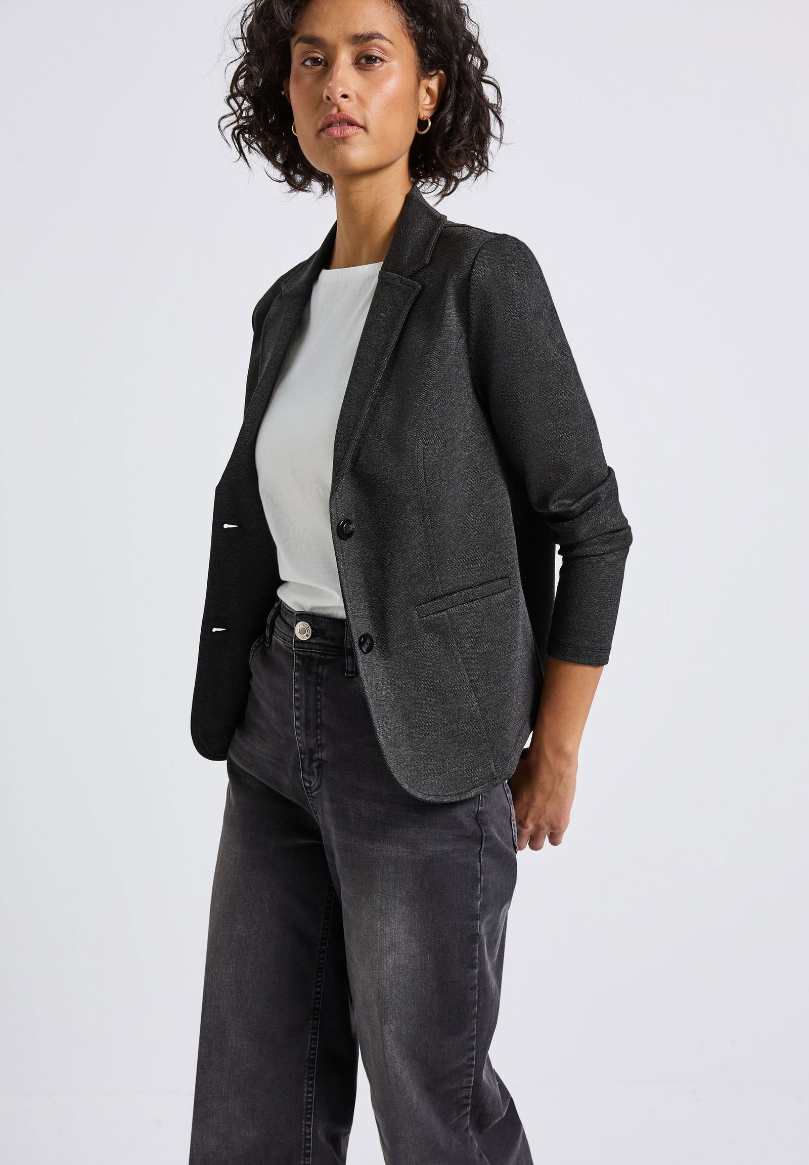 Street One | Street One Sweatblazer | 36 | black