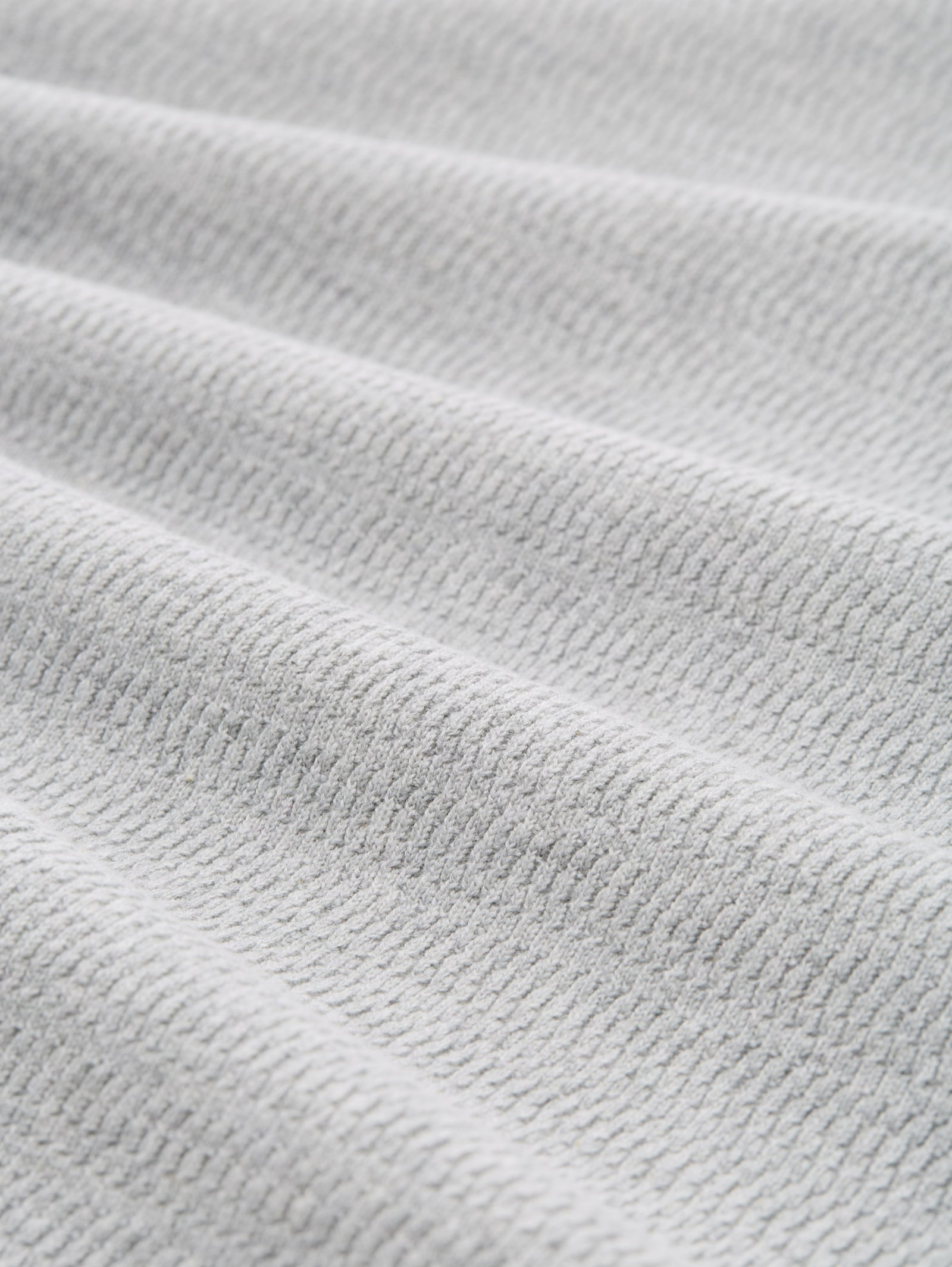 structured roll edge knit, Light Stone Grey Melange #8