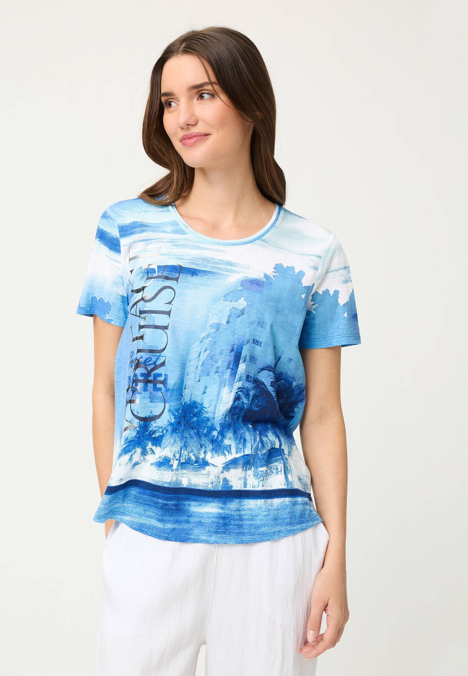 Olsen |  T-Shirt Short Sleeves | 44 | bay blue