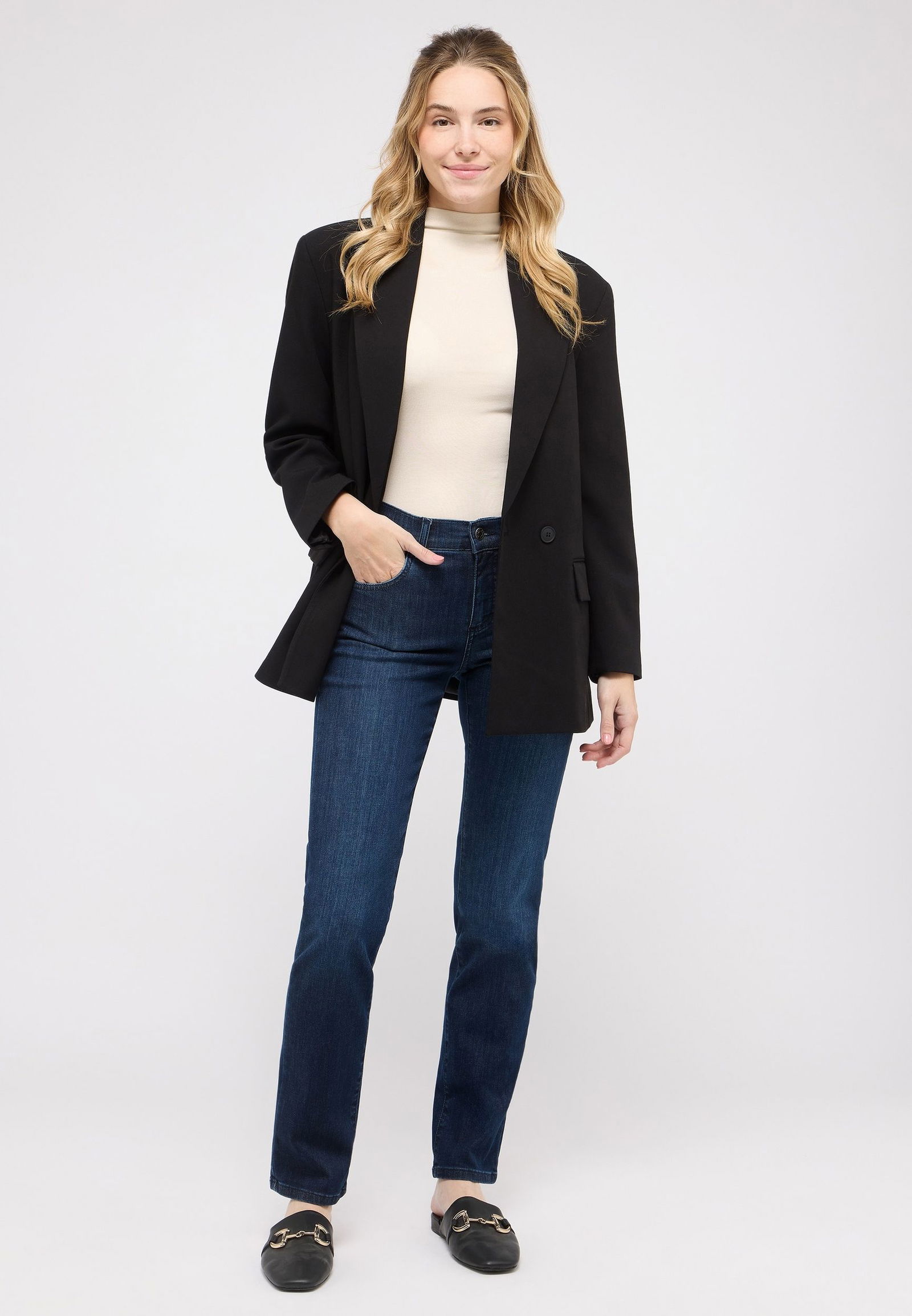 Angels | Angels Straight Leg Jeans "Dolly 3.0" | 40/32 | dark indigo used