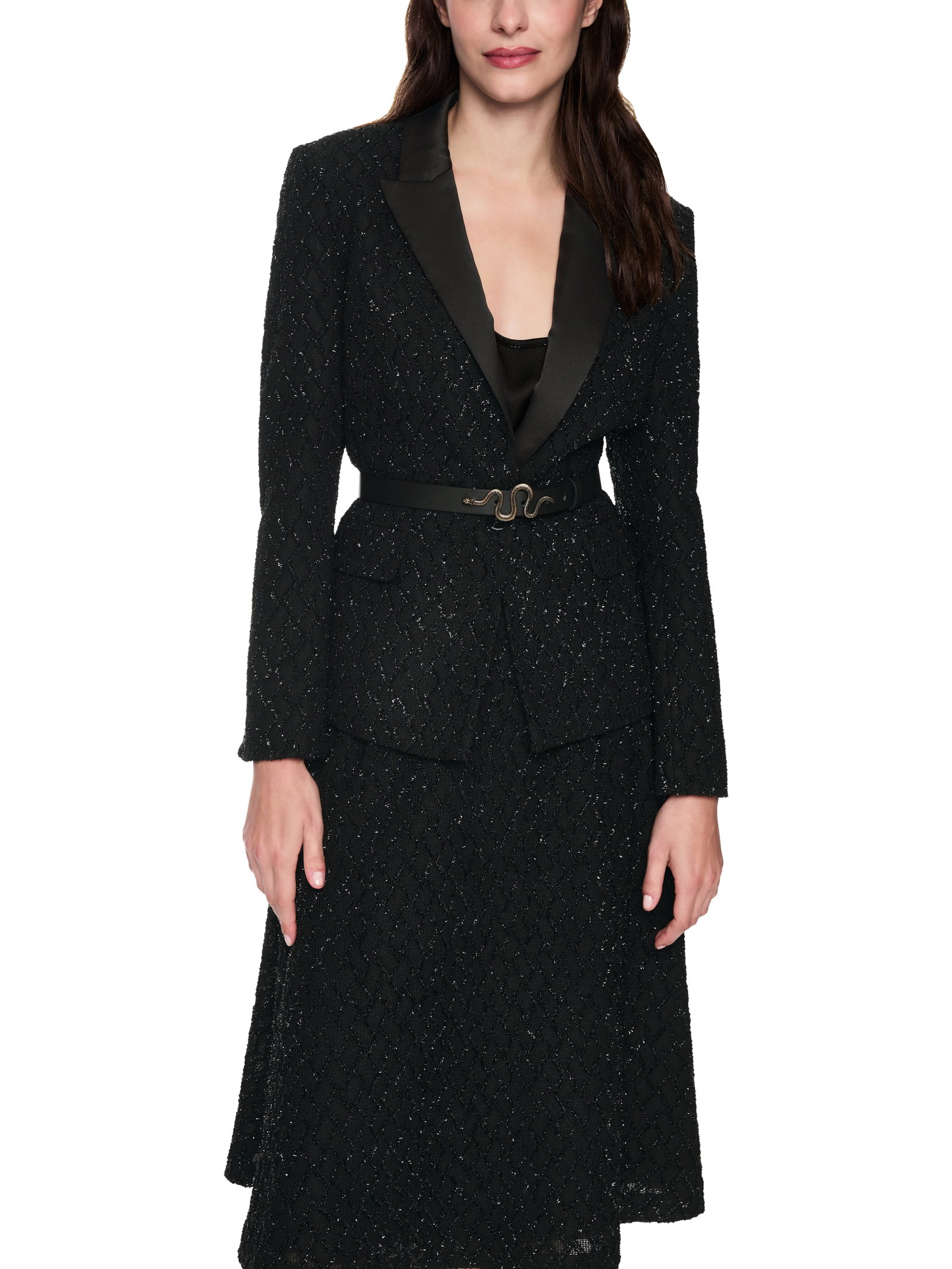 Marc Cain taillierter Blazer mit Glitzer-Details #7