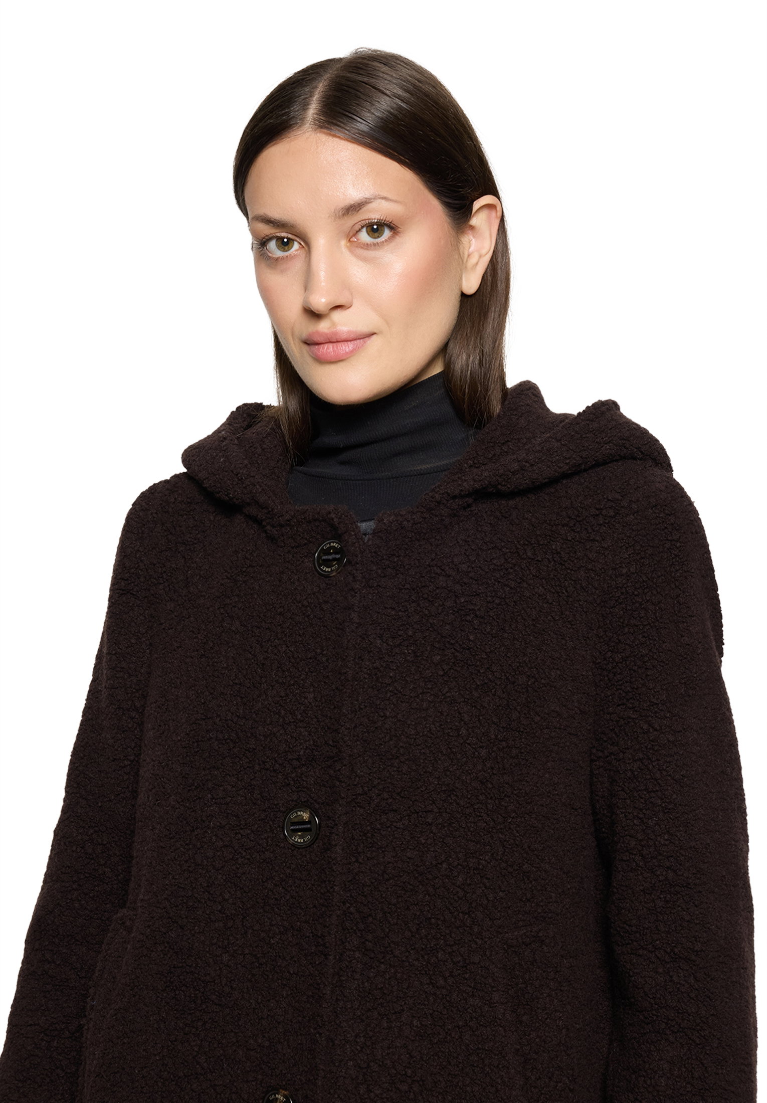 Jacke Wolle, Dark Brown Melange #6