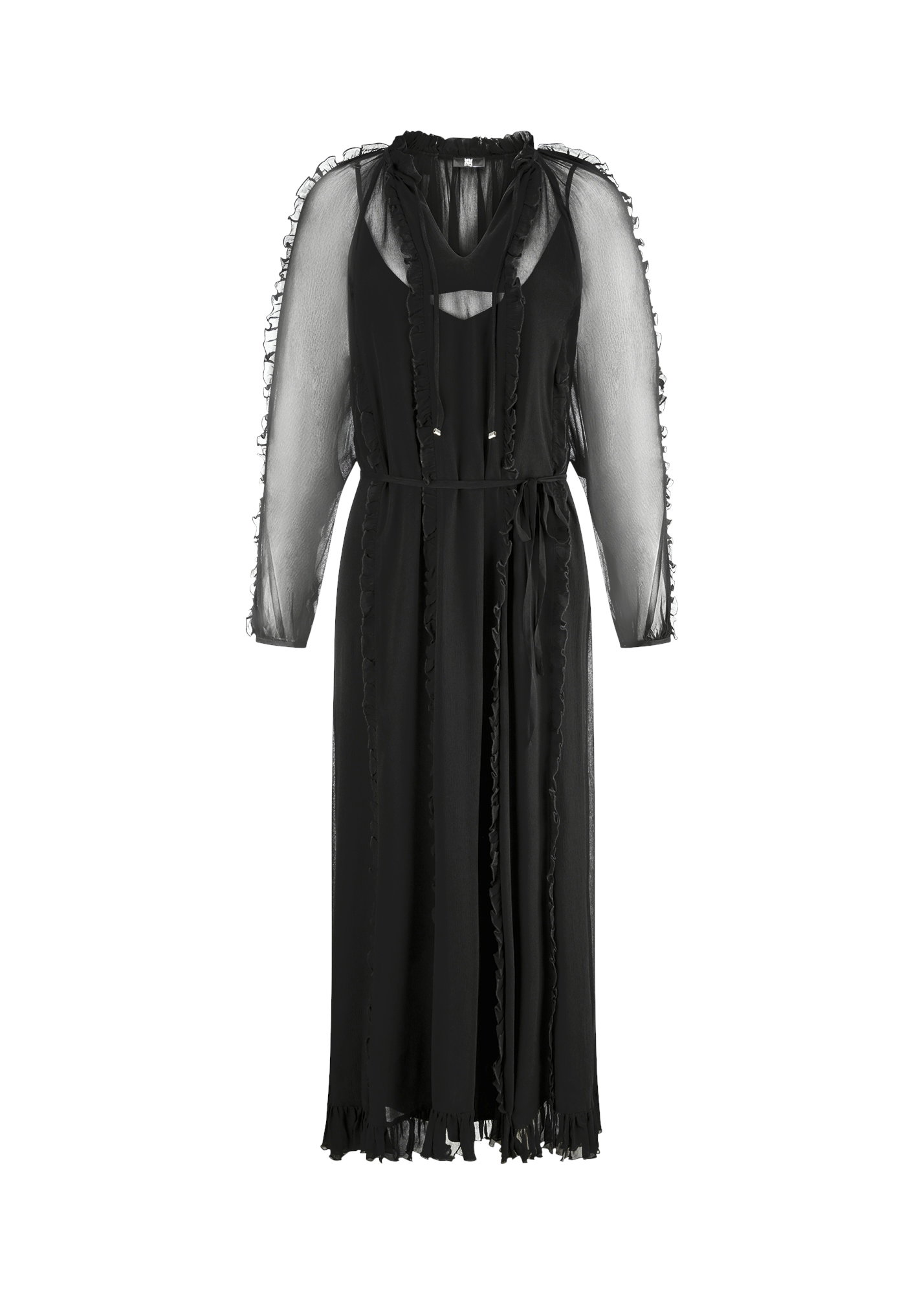 Riani Freizeitkleid Boho-Chiffon Maxikleid #1