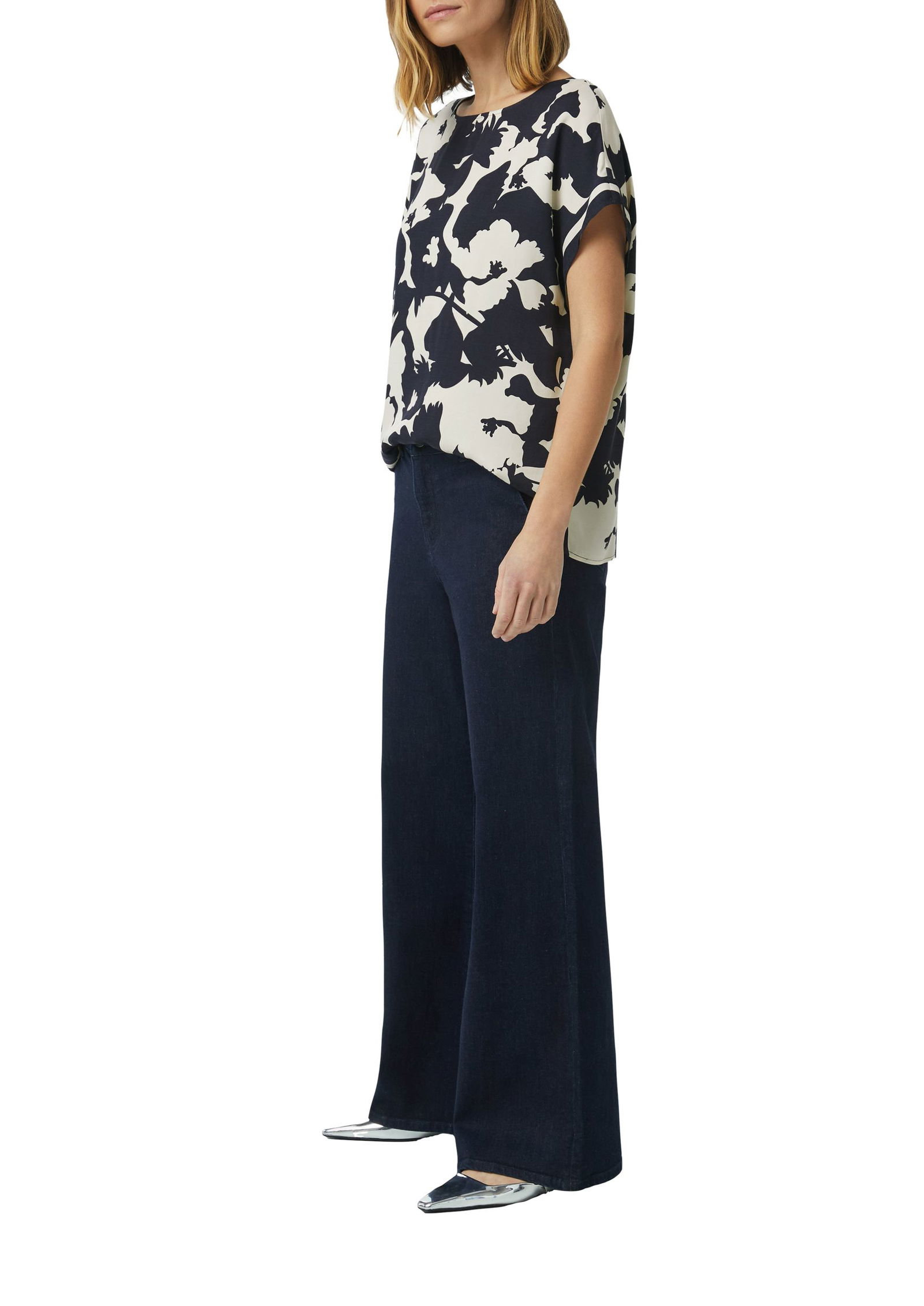 Comma | Comma Druckbluse | 34 | blau