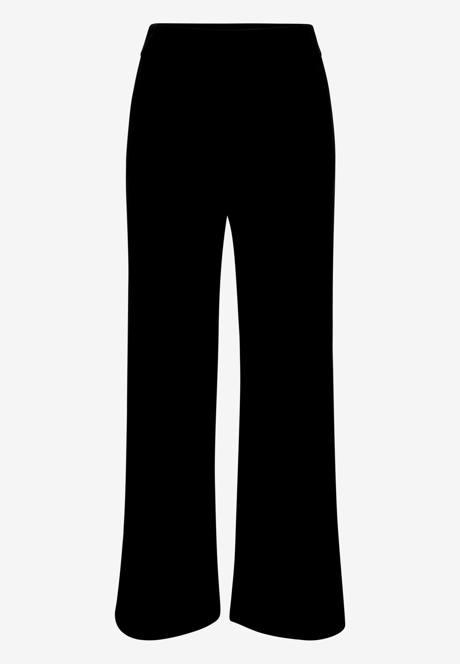 Zero |  Zero Stoffhose mit elastischem Bund | 36 | black beauty