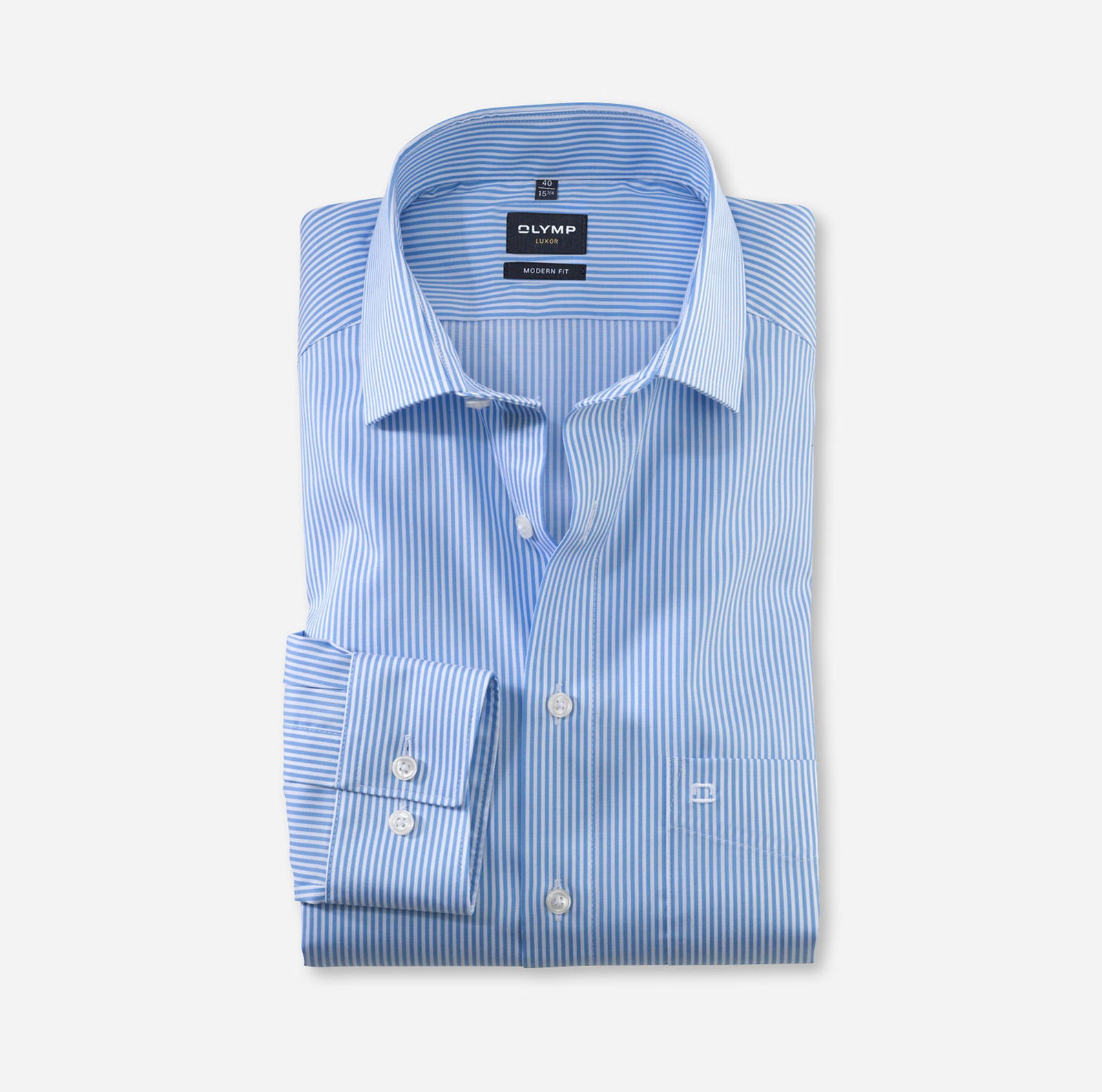 Olymp |  Olymp Hemd Modern Fit  | 41 | bleu