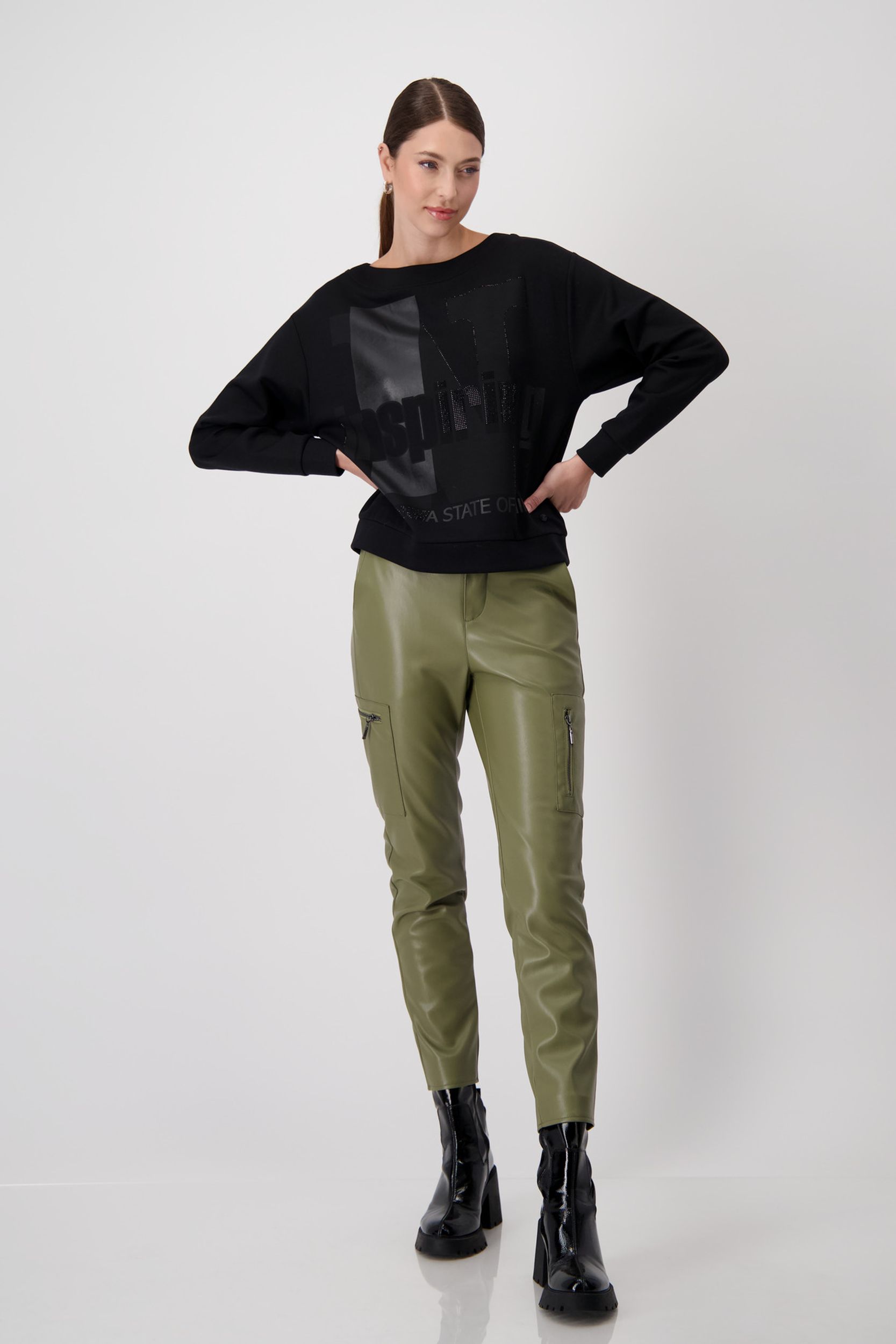Monari Sweatshirt | schwarz | 38 | NEW-810918