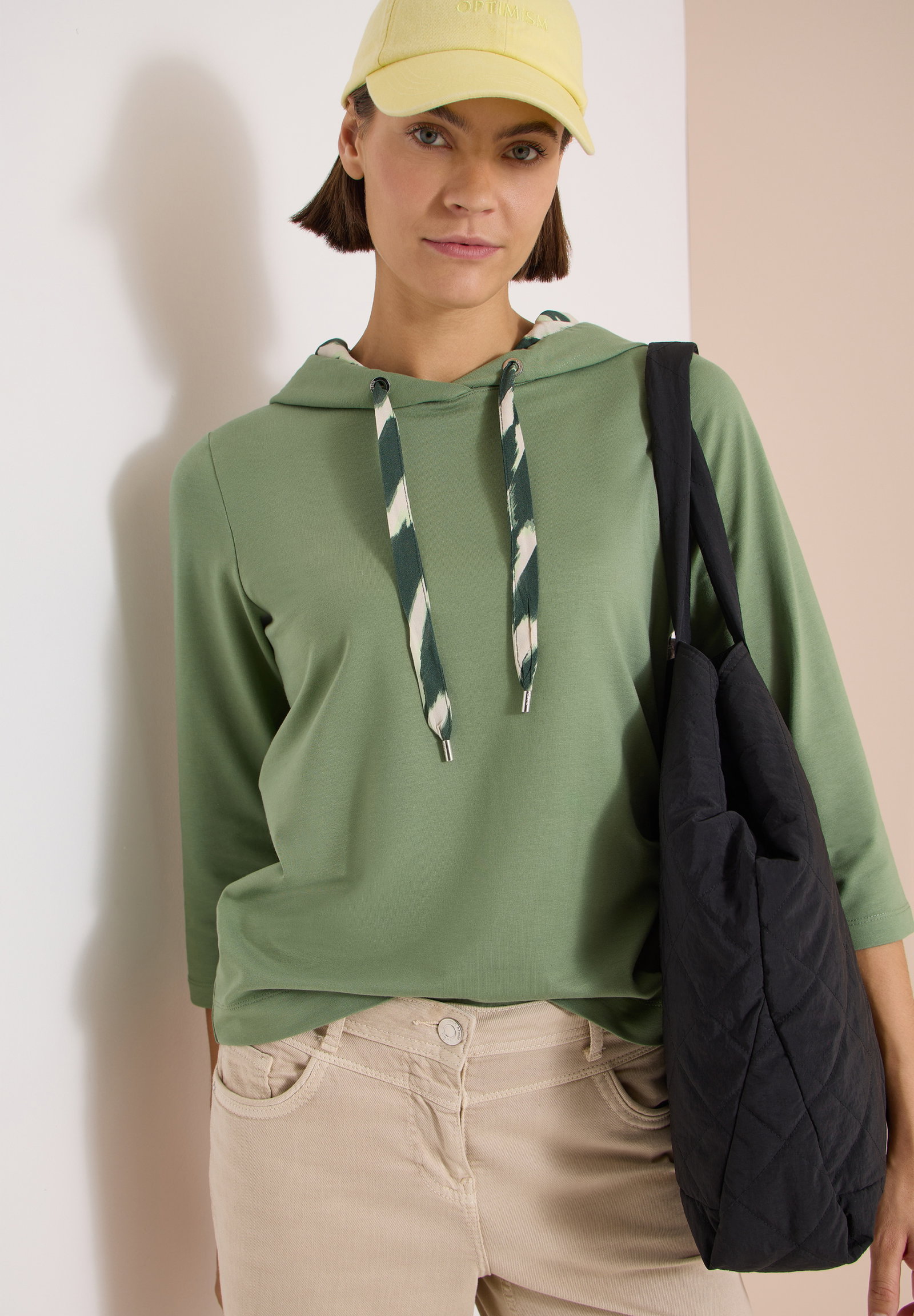 AOP Mix Hoody Shirt, deep matcha green #5