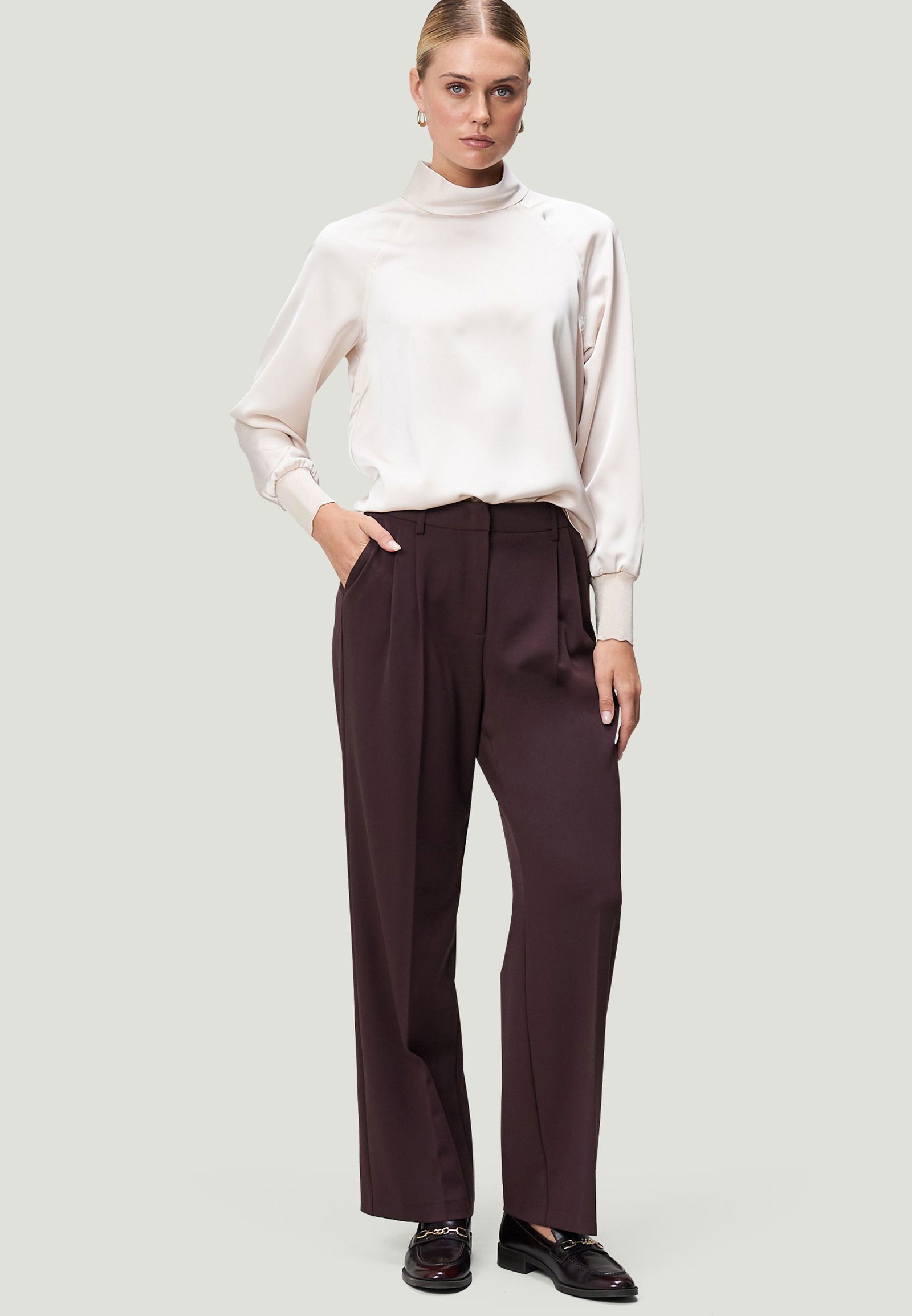 Zero | Zero Druckbluse | 38 | french oak