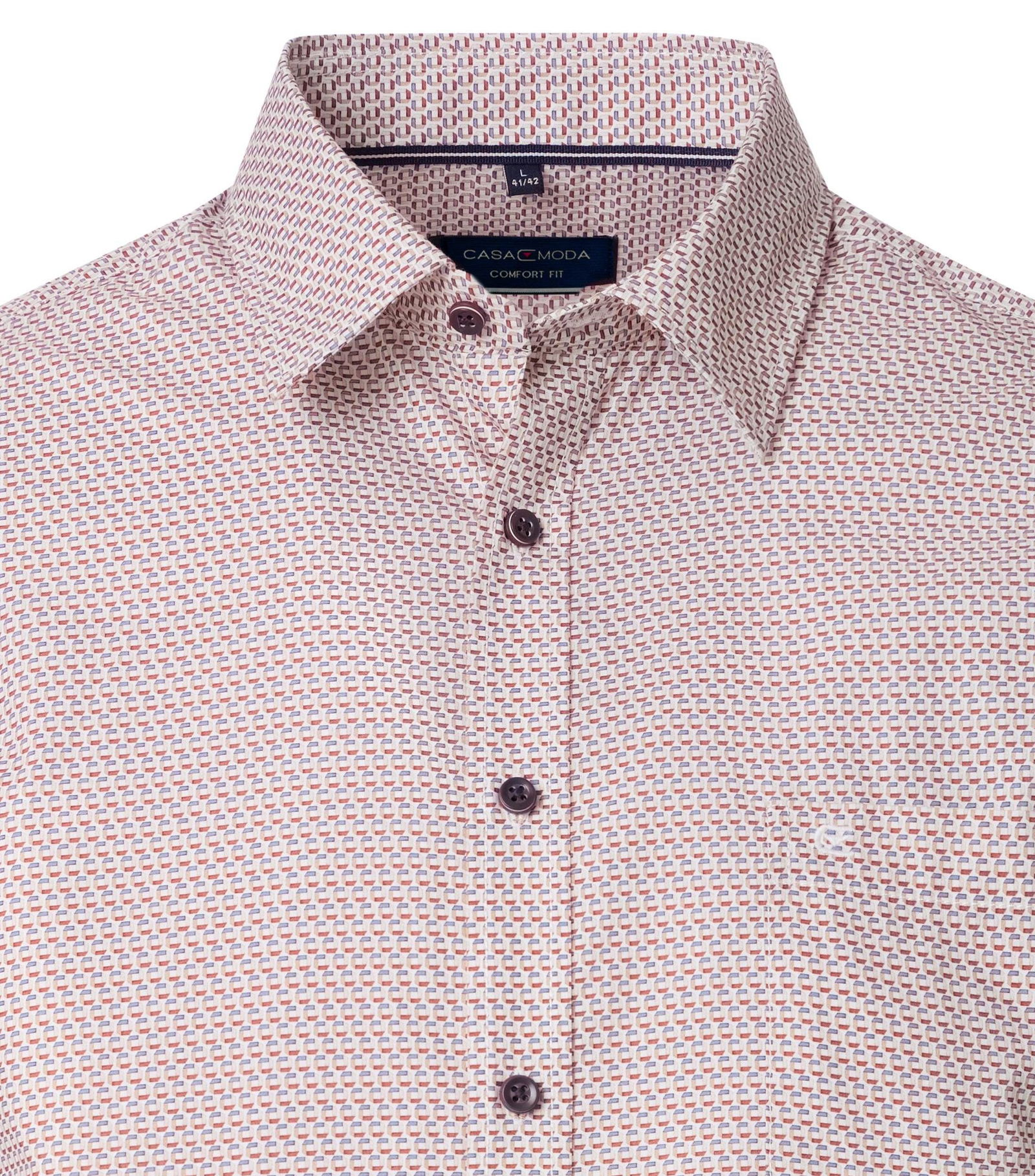 Casa Moda |  Casa Moda Hemd Regular Fit  | XL | rot