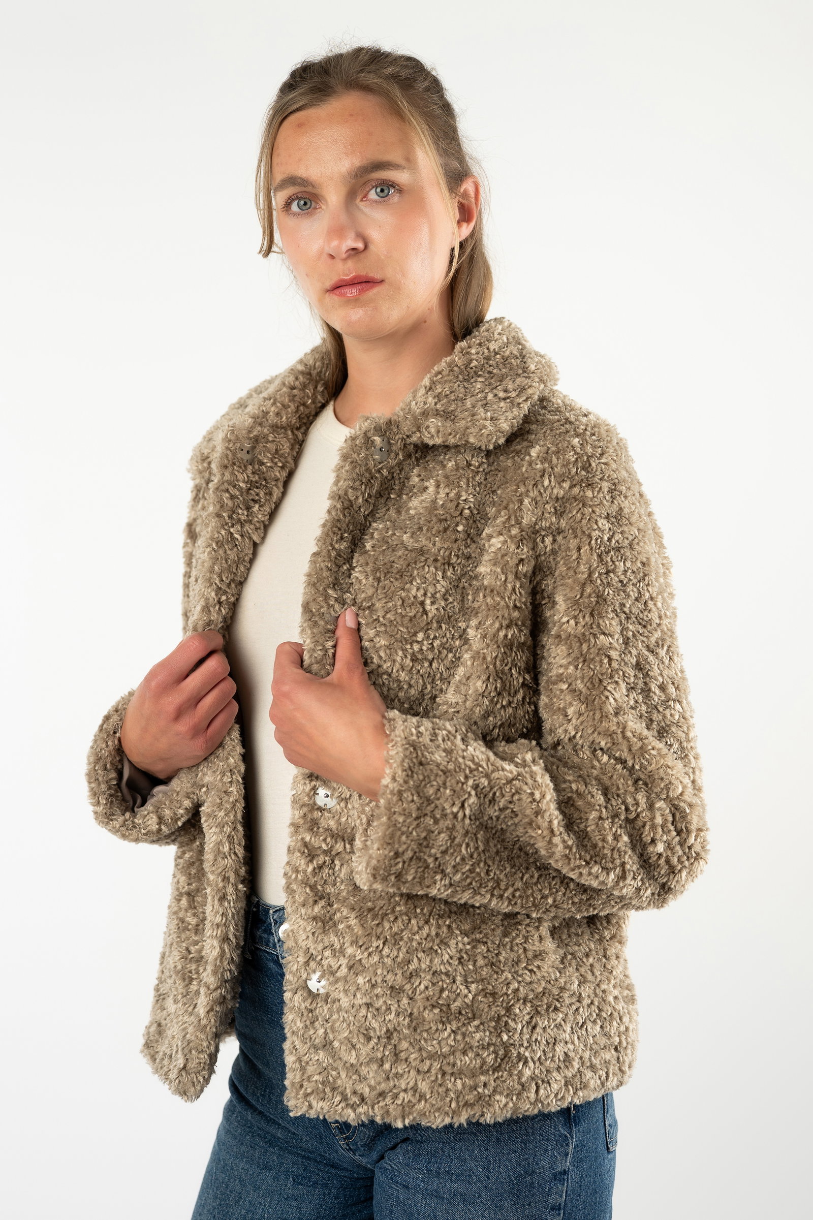 Mauritius Gipsy Flauschjacke 2WWynn, taupe #4
