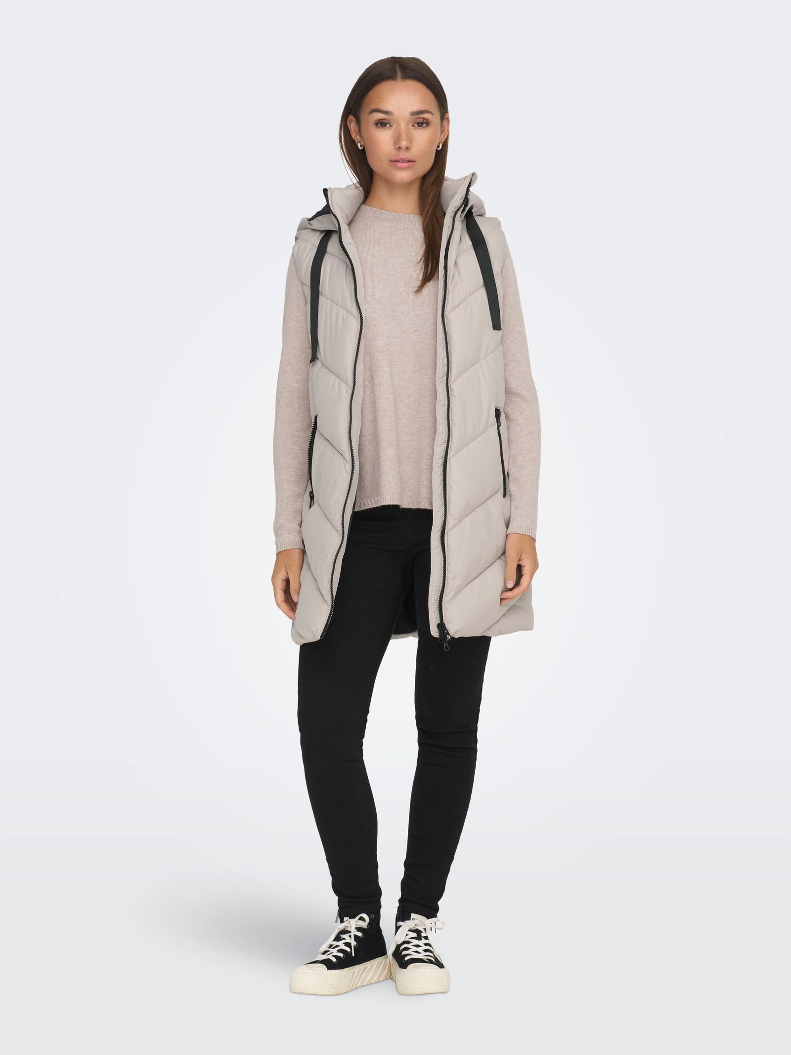 JDY | JDY Padded Hood Weste | L | black