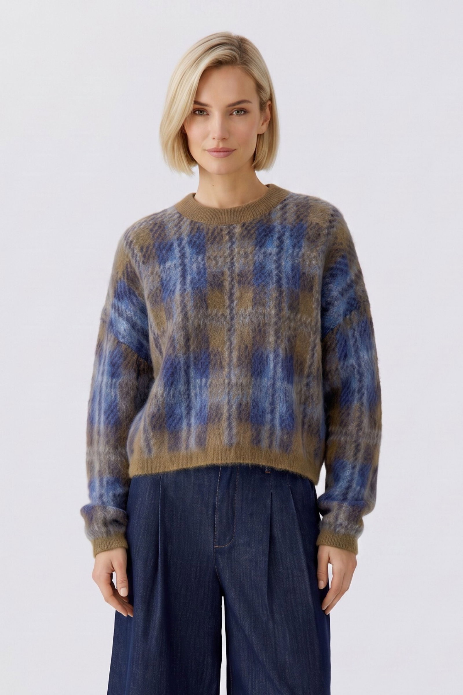 Pullover, lt brown blue #5