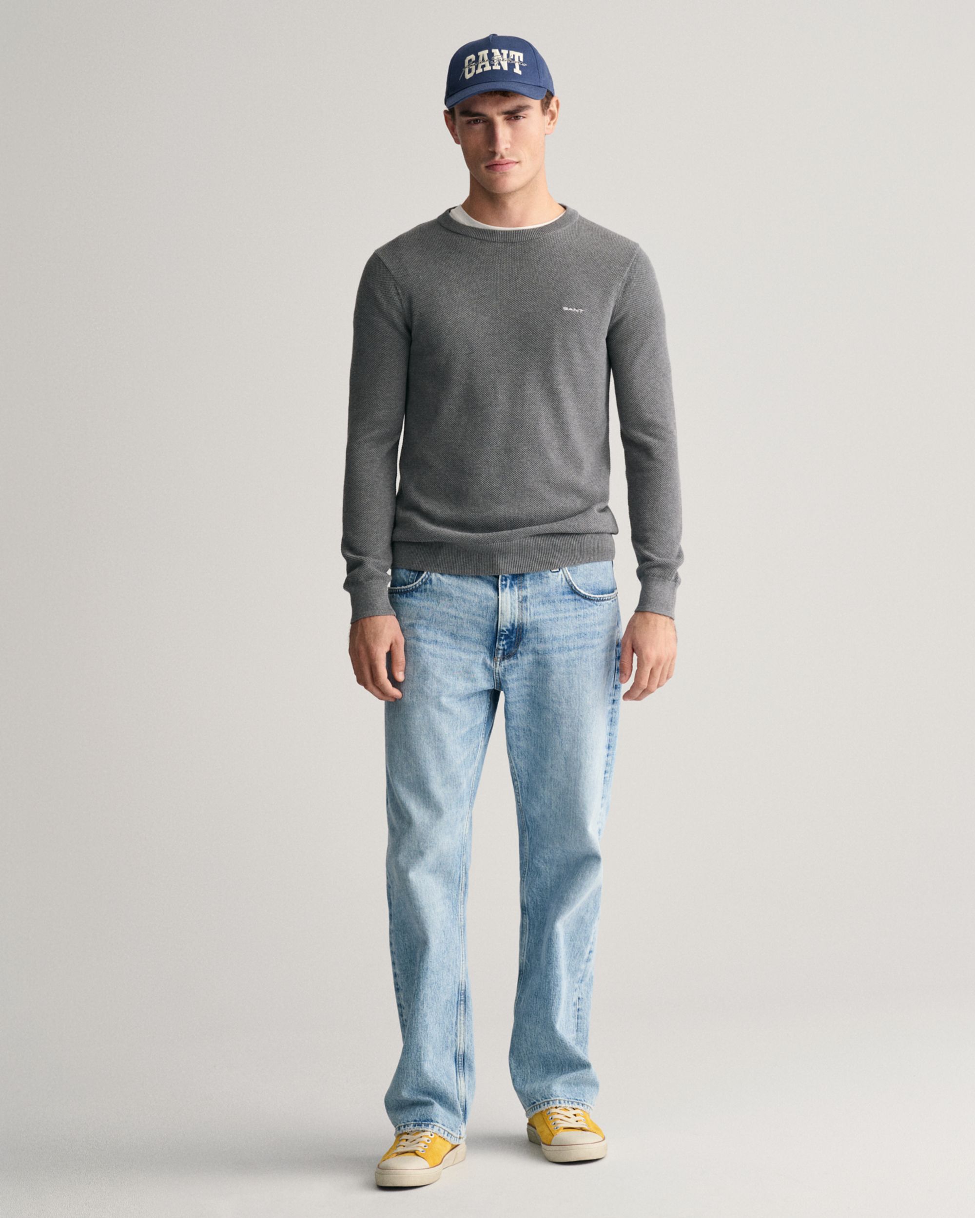 Gant |  Gant Pullover  | XXL | dark grey melange