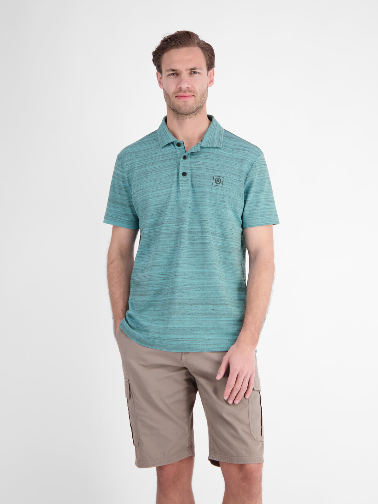 POLO 1/2 ARM, REEF BLUE #3