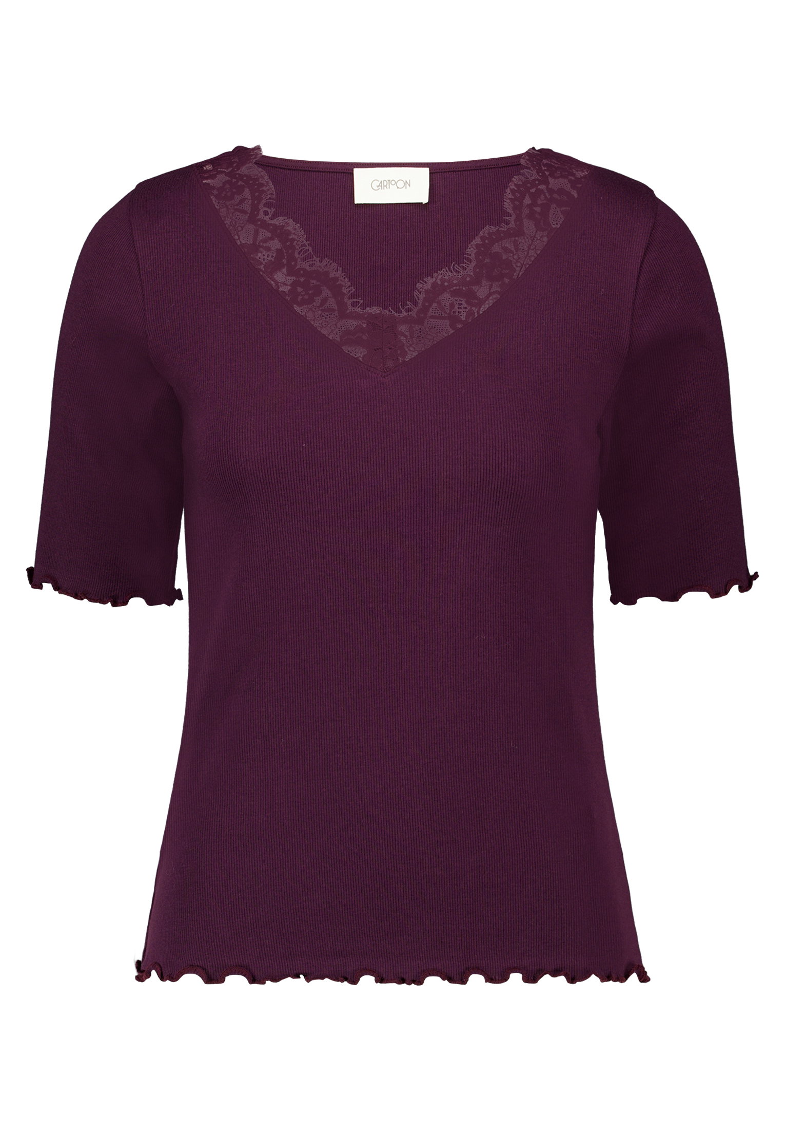 Shirt Kurz 1/2 Arm, Dark Dahlia #1