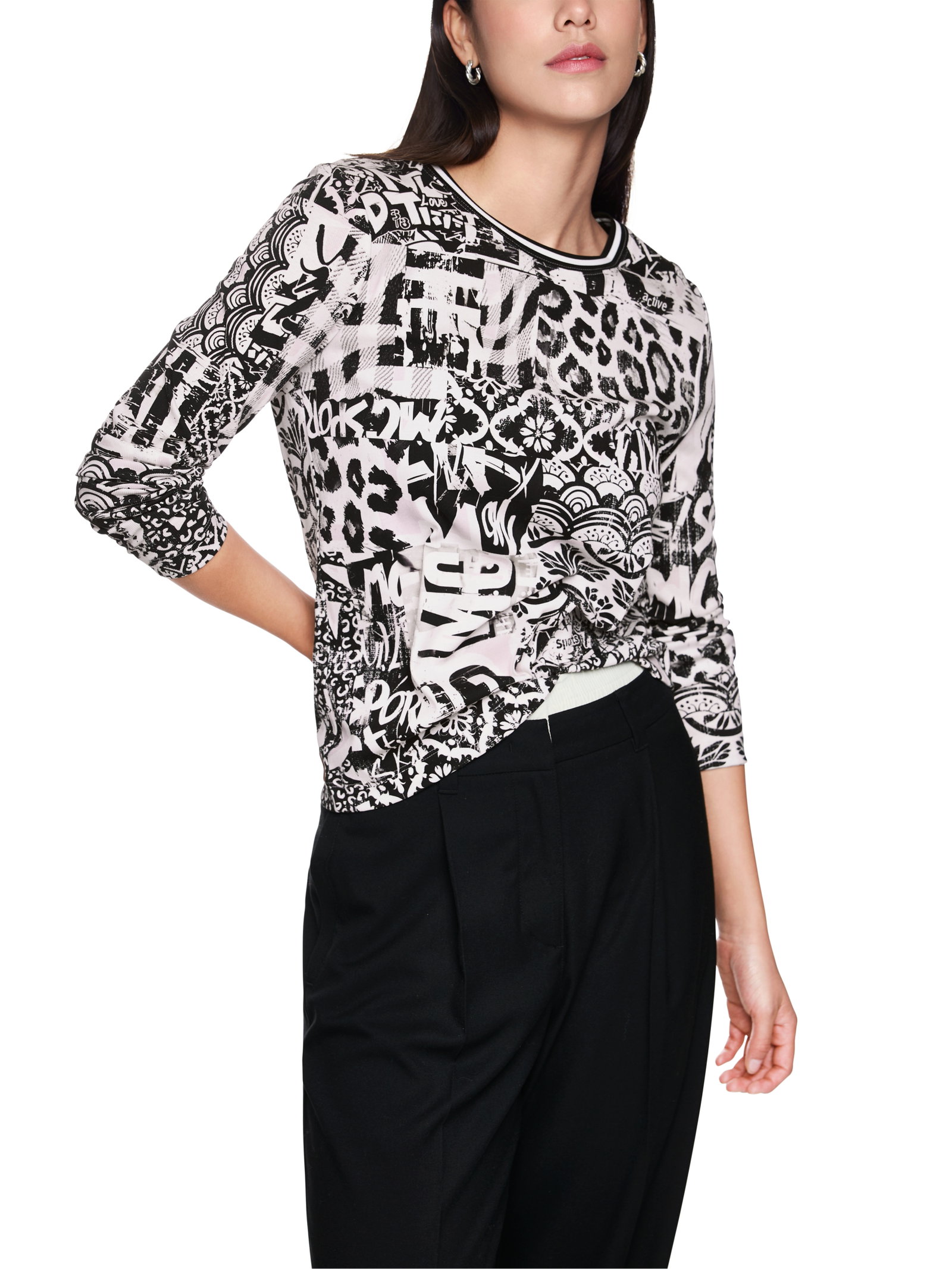 Marc Cain Langarmshirt mit Print #6