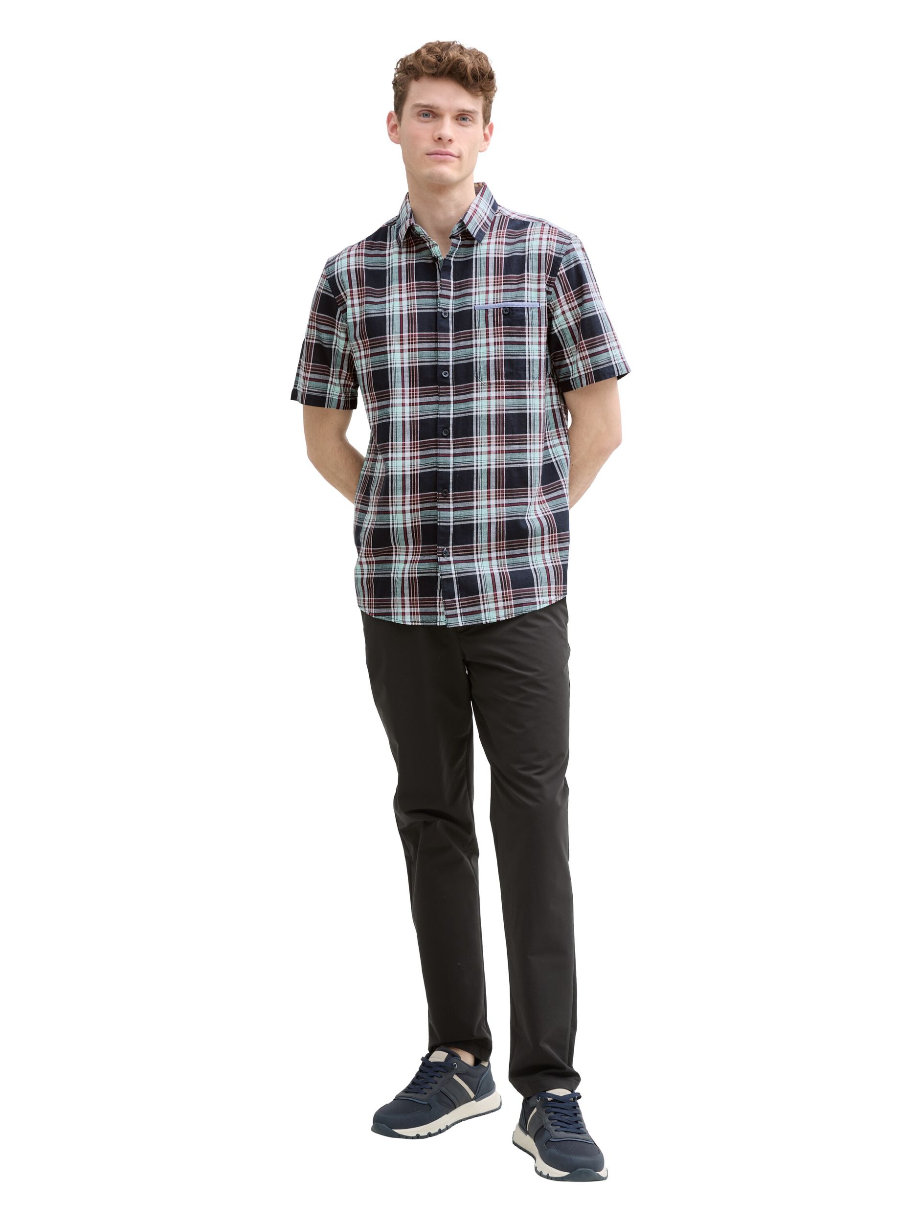 Tom Tailor |  Tom Tailor Hemd Slim Fit  | XL | blue multicol check