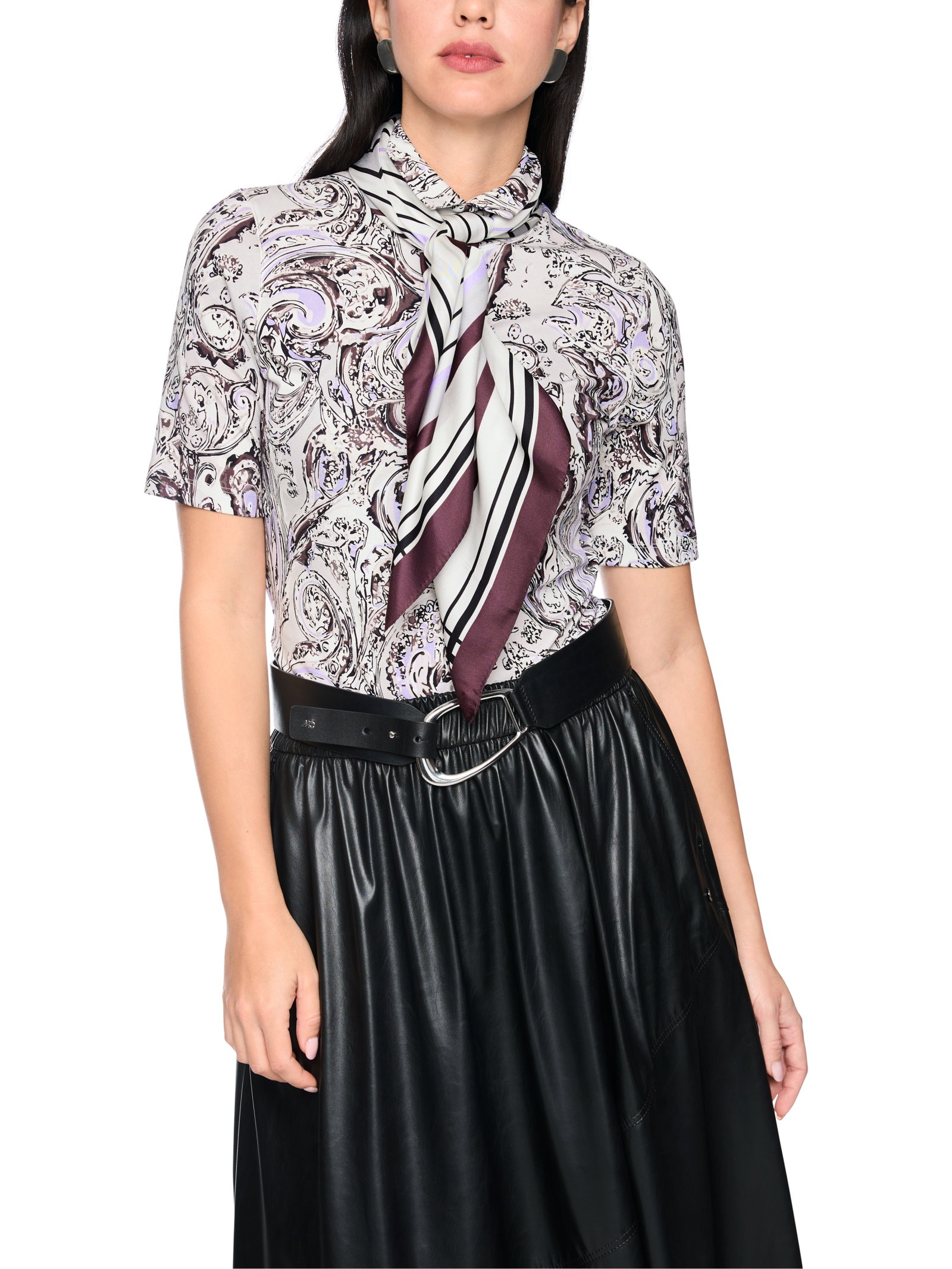 T-Shirt, purple rose #6