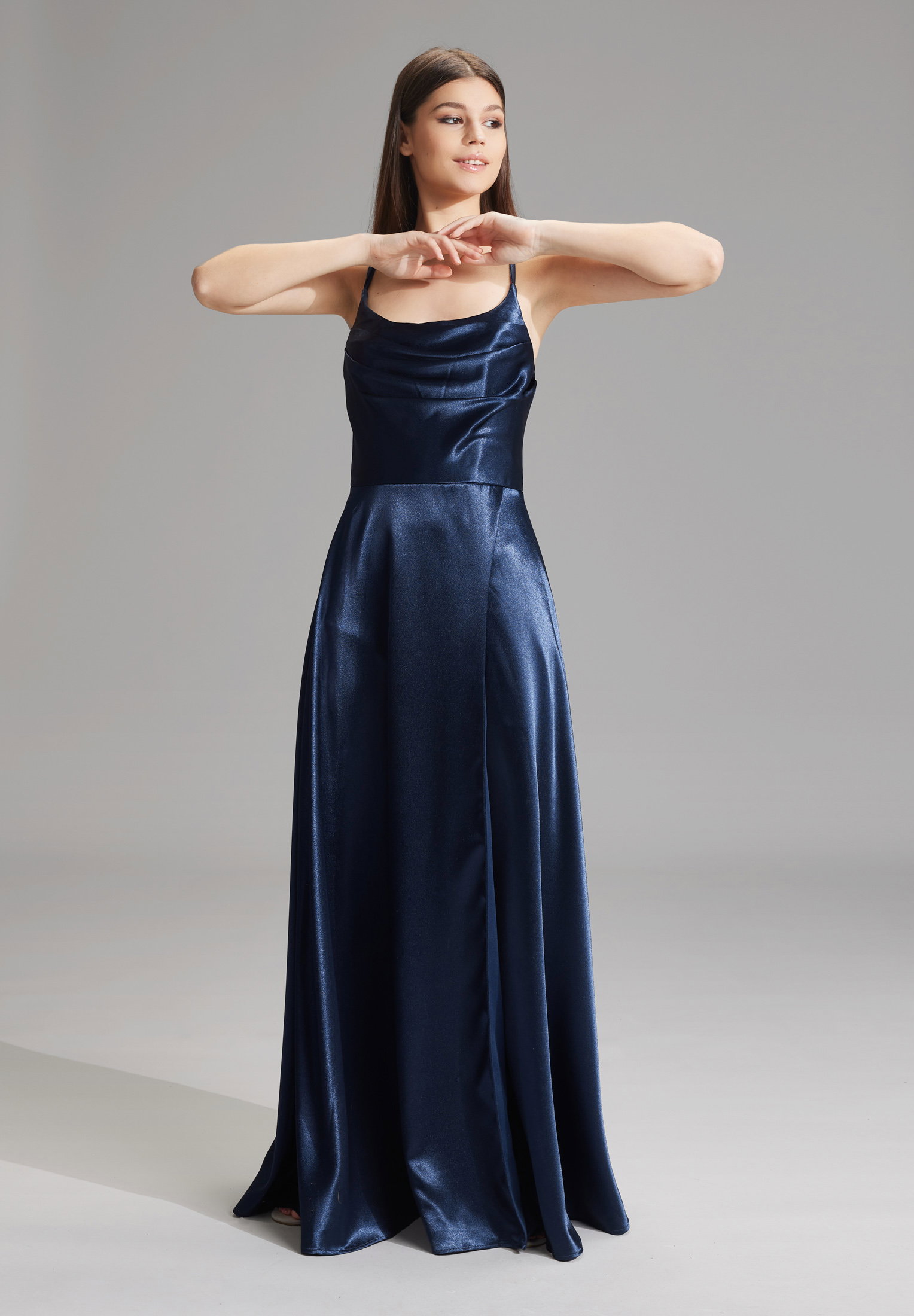 Hey Kyla Satin-Abendkleid mit Gehschlitz #3