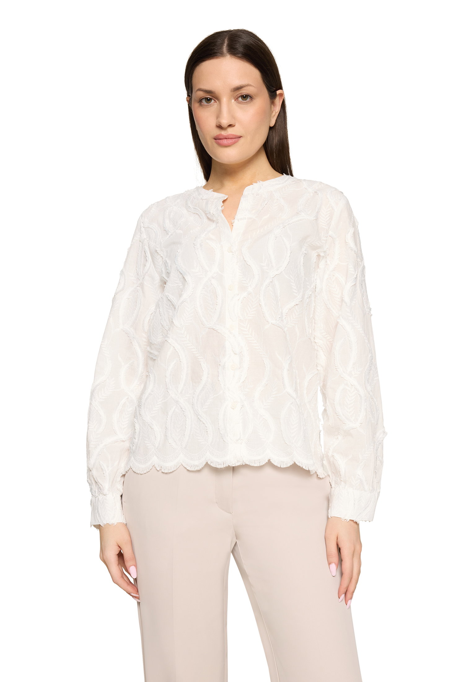 Bluse Kurz 1/1 Arm, Offwhite #2