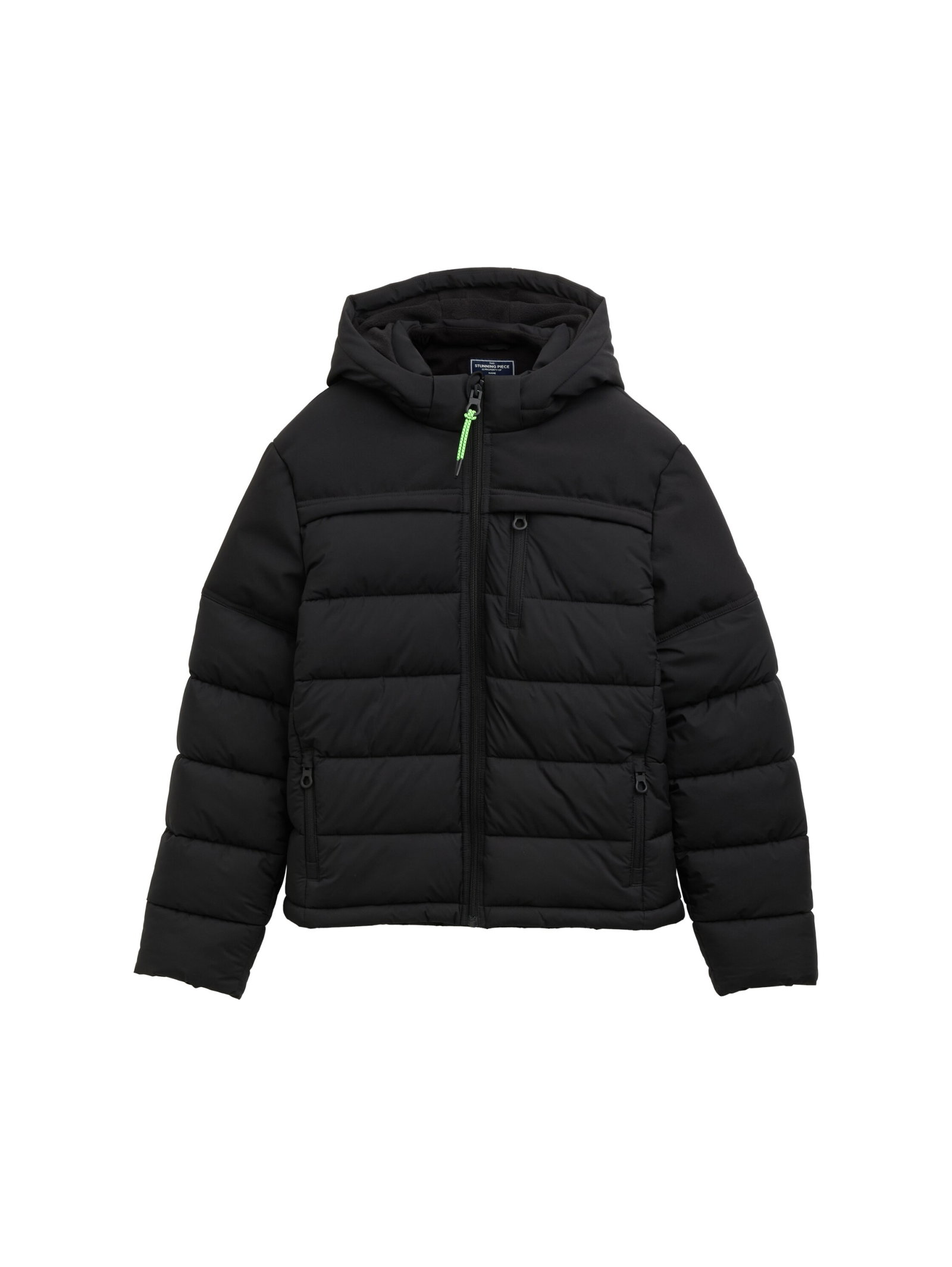 Puffer-Jacke mit abnehmbarer Kapuze #1