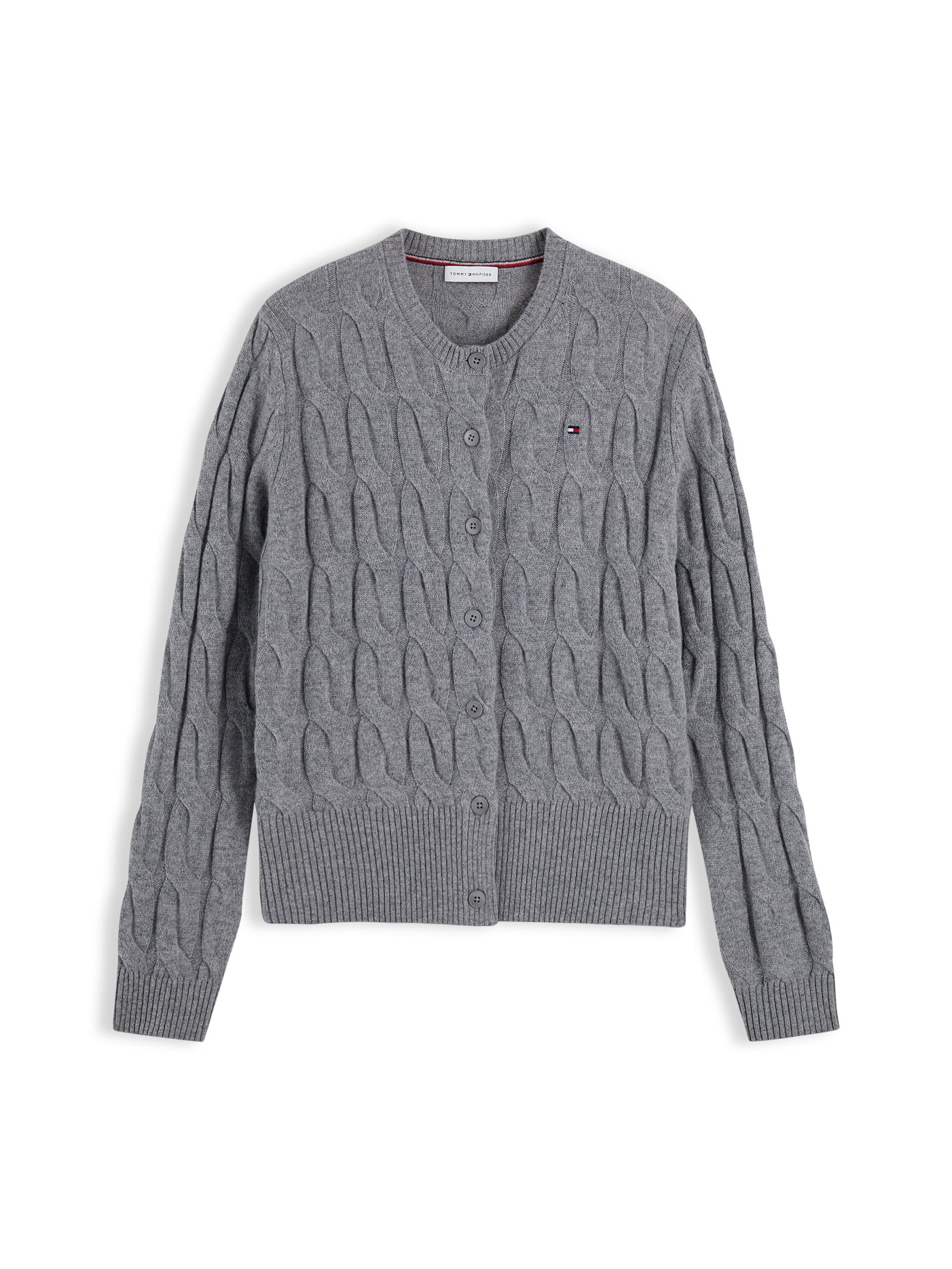 SOFT WOOL CARDI, GREY #1